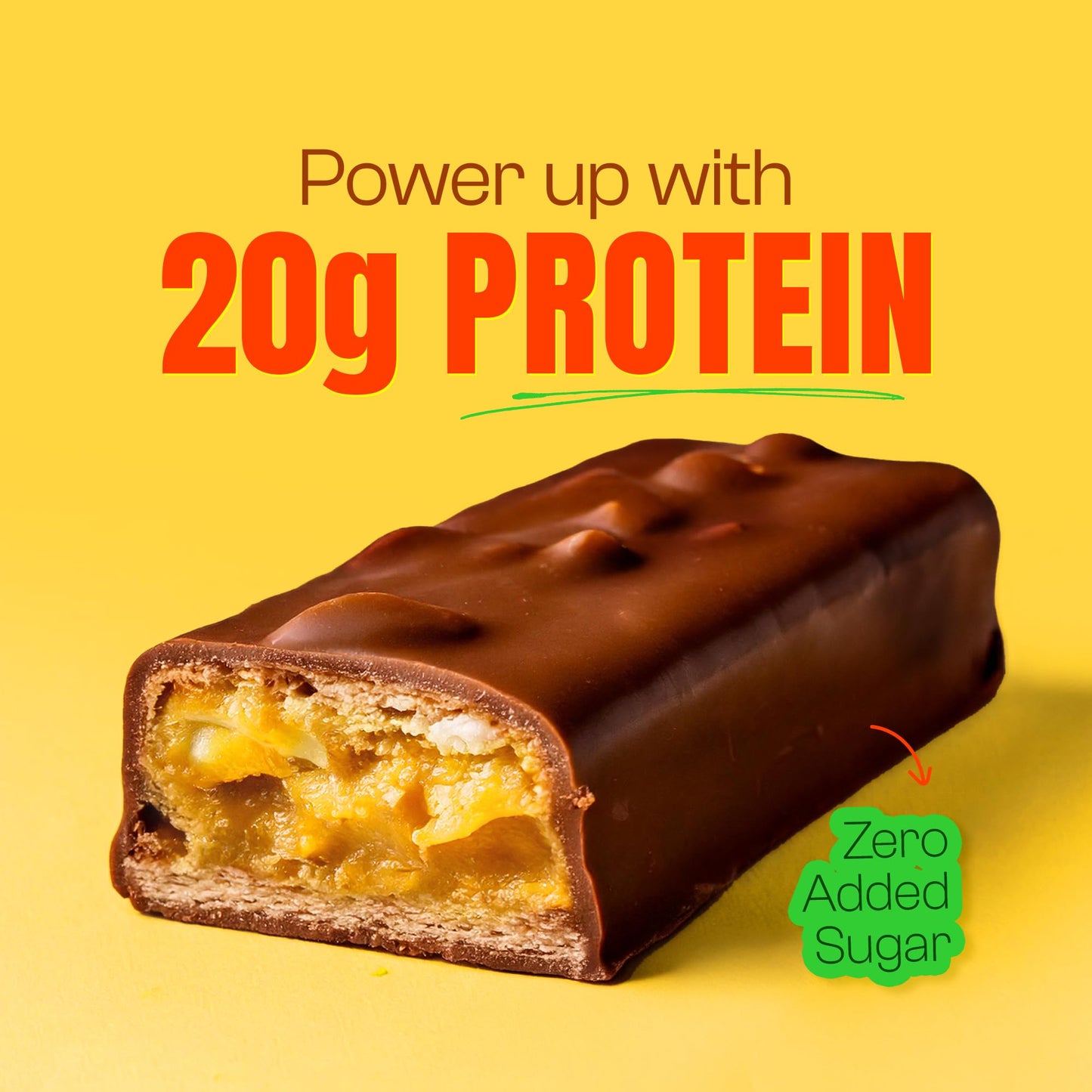 Yogabar Power Up 20g Protein Bar (5 Bars, Choco Peanut Butter, No Added- image 7