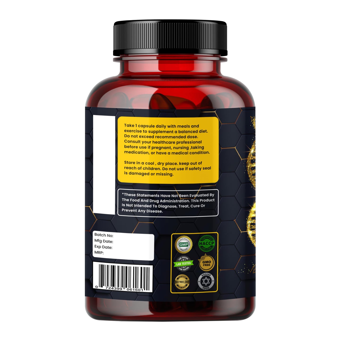 Humming Herbs Quercetin Supplement - NMN plus Resveratrol Extract - 90 Capsules
