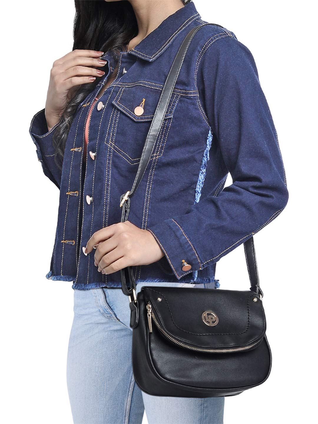 Lino Perros Women's Cross-Body Bags (Black)