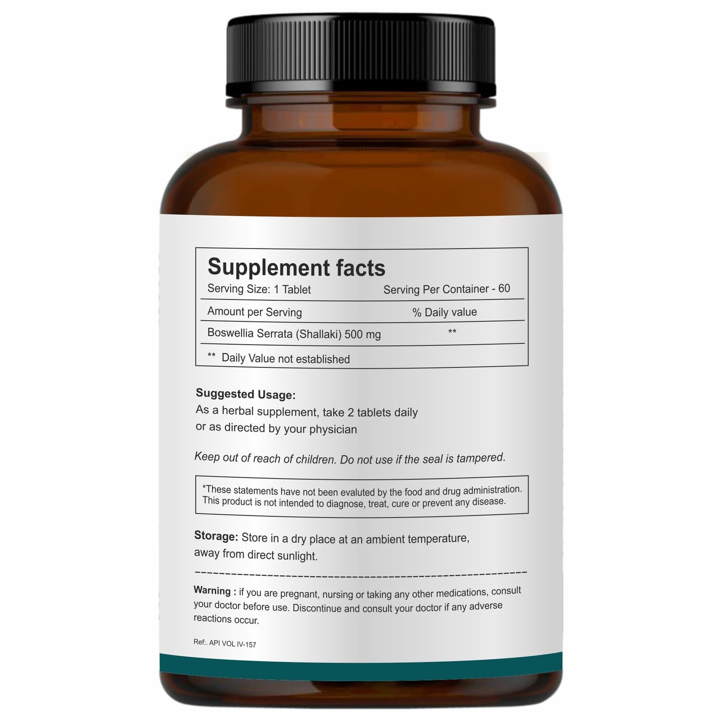 Herb Essential Boswellia/Bone and Joint Wellness / 500Mg Tablet - 60 Co- image 9