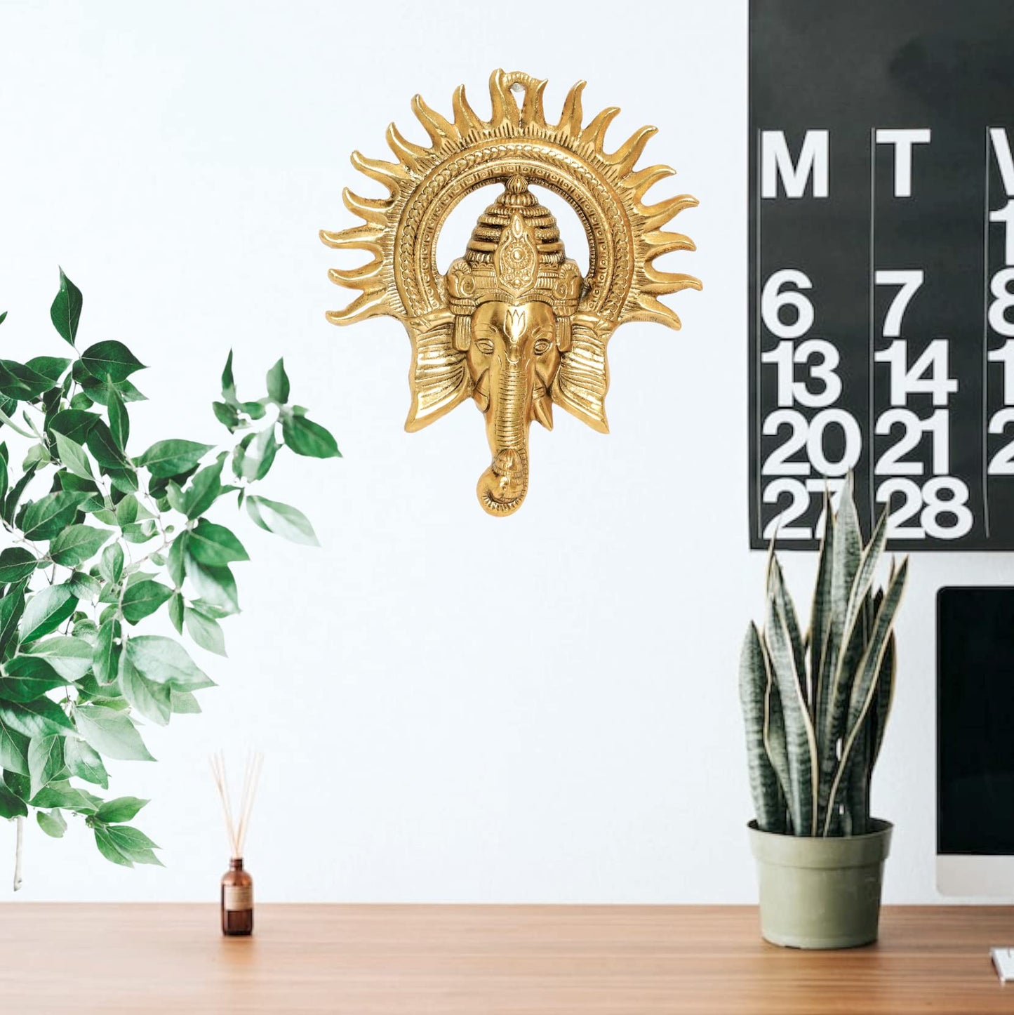 KridayKraft Metal Ganesha ji Statue,Ganpati Wall Hanging Sculpture Lord- image 7