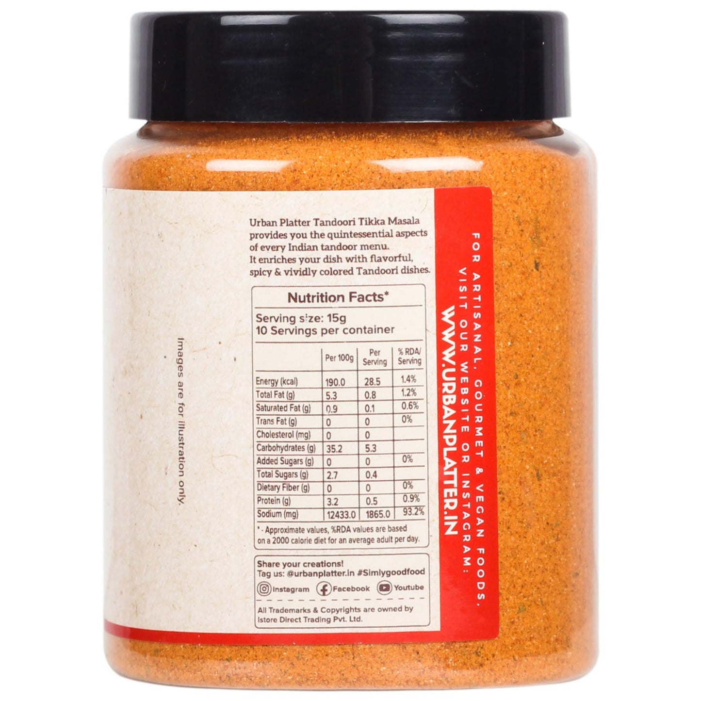 urban platter Tandoori Tikka Masala Powder, 1 [Masala β 150g β Flavourful Blend Of Spices