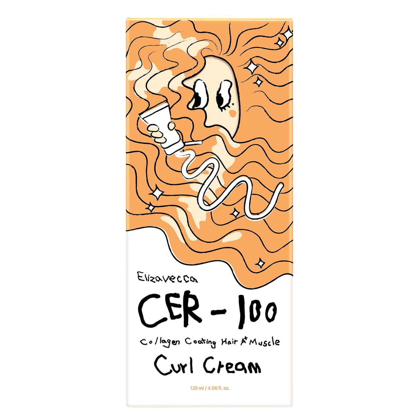 Elizavecca CER-100 Collagen Coating Hair A+ Muscle Curl Cream 120ml - H- image 8