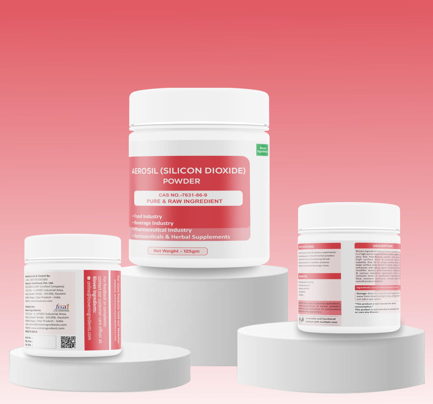 Bioven Ingredients Aerosil(Silicon Dioxide) (gm, 125)