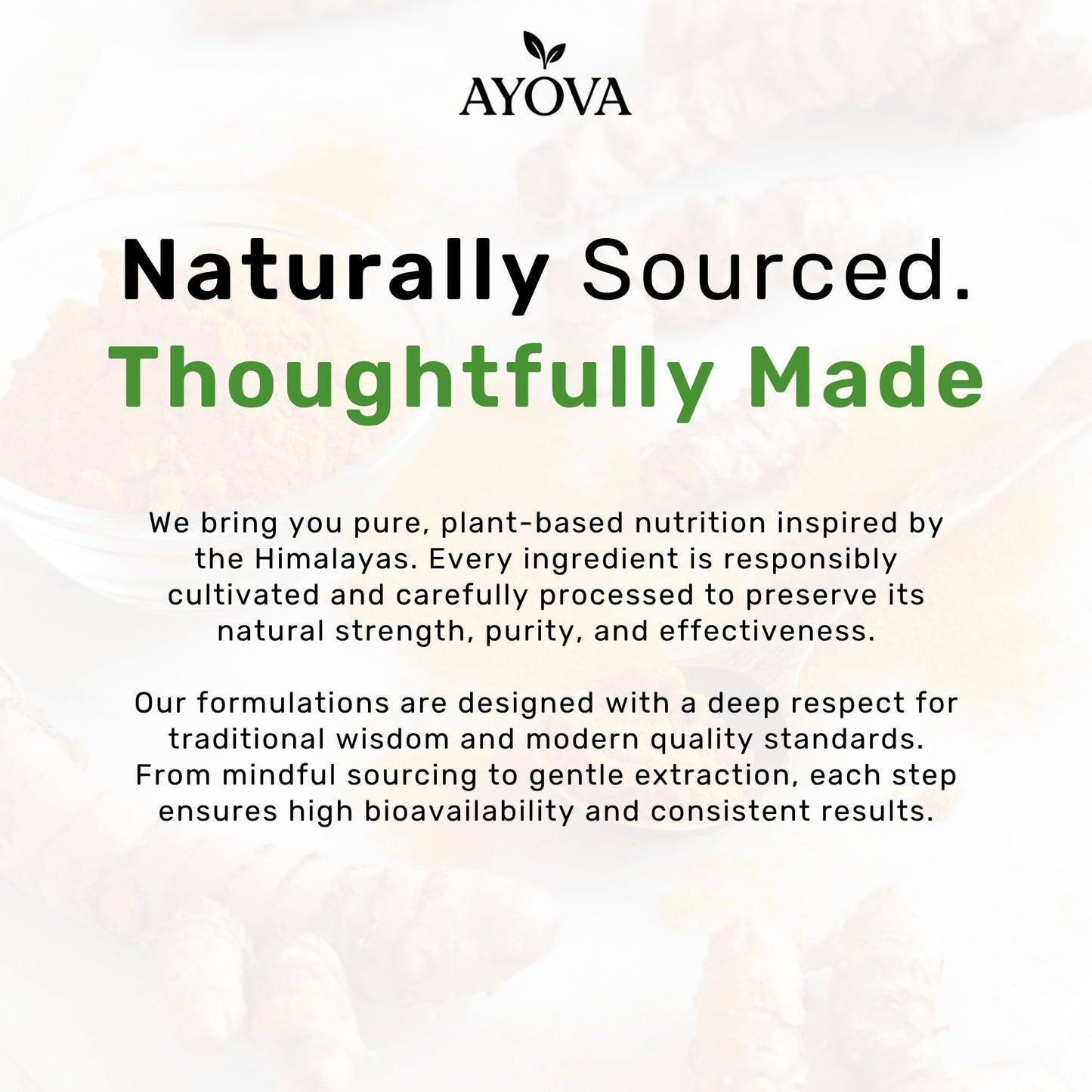 Ayova Curcumin Tablet with Garlic Extract and Black Pepper, Sugar-Free -500mg | Supports Joint Health, Inflammation Support & Immunity | Plant-Based Anti-Inflammatory Supplement for Men & Women | 30 Tablet