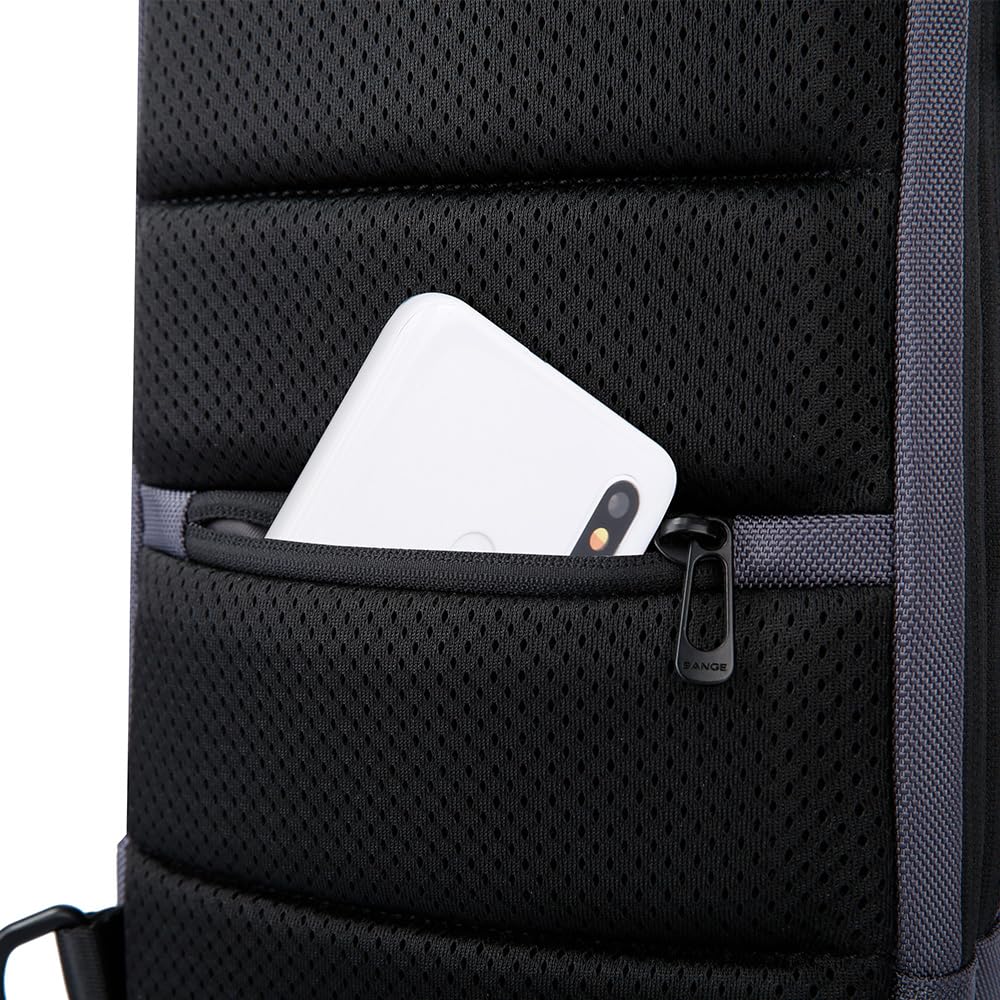 Red Lemon BANGE Anti-Theft Sling Bag – Large Capacity, Water-Resistant Crossbody for Men & Women; Fits 7inch iPad; Ideal for Travel, College, Office, Power Bank, Camera Travel & Daily Use (Grey)