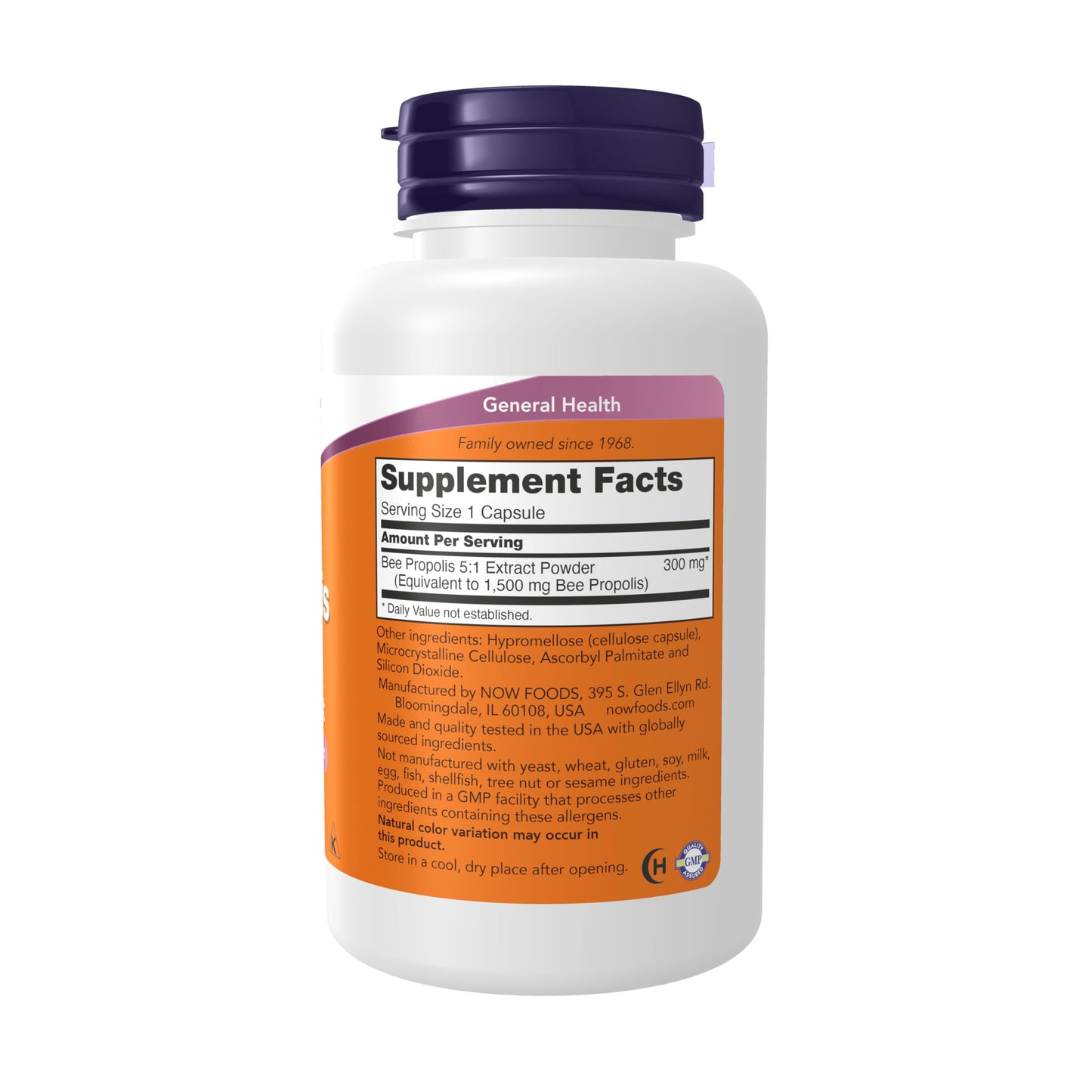 Now Foods Propolis, 100 Caps 1500 mg- image 7