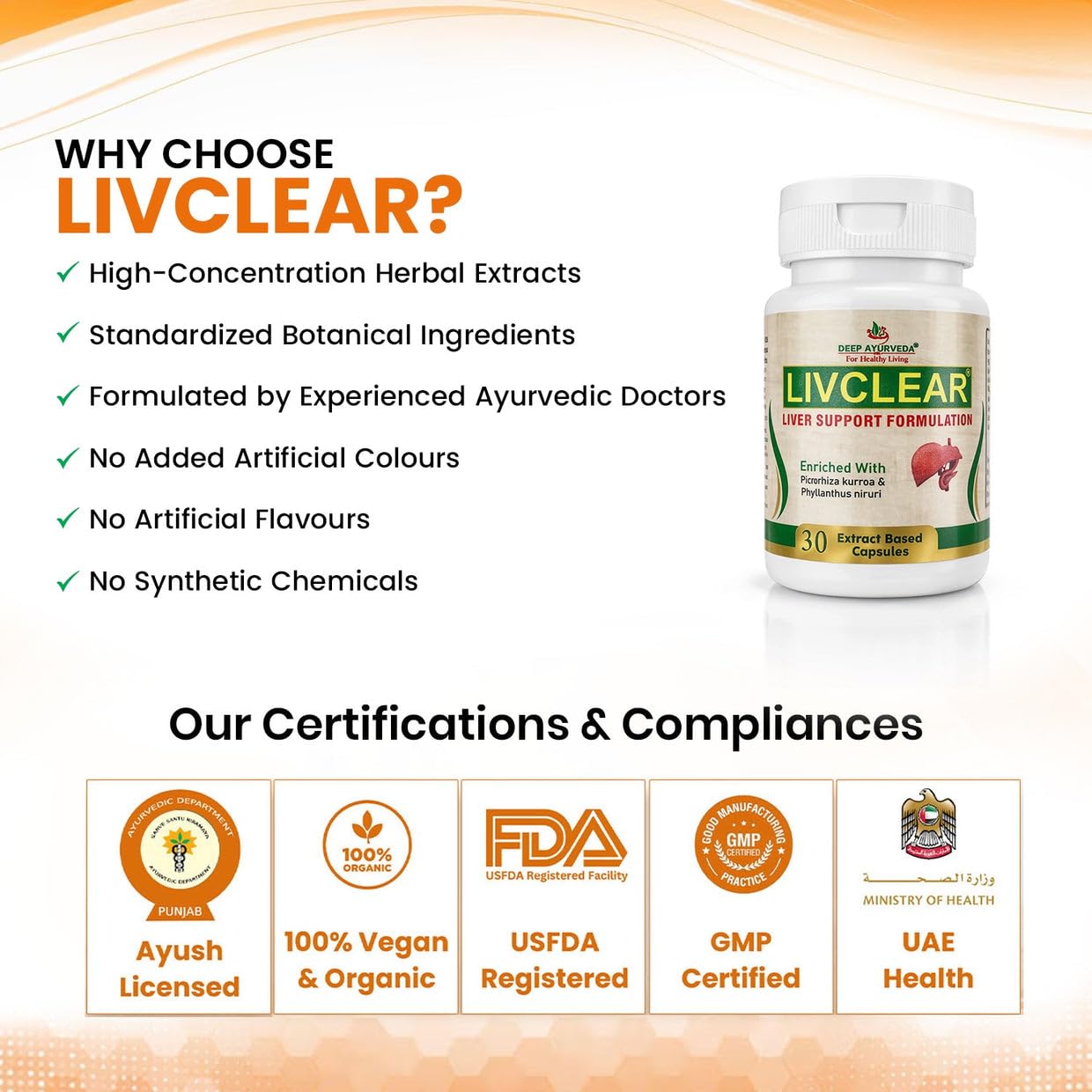Liver Detox Vegan Capsules (60) | Ayurvedic Liver Cleanse Supplement for Fatty Liver, Detox & Digestive Health