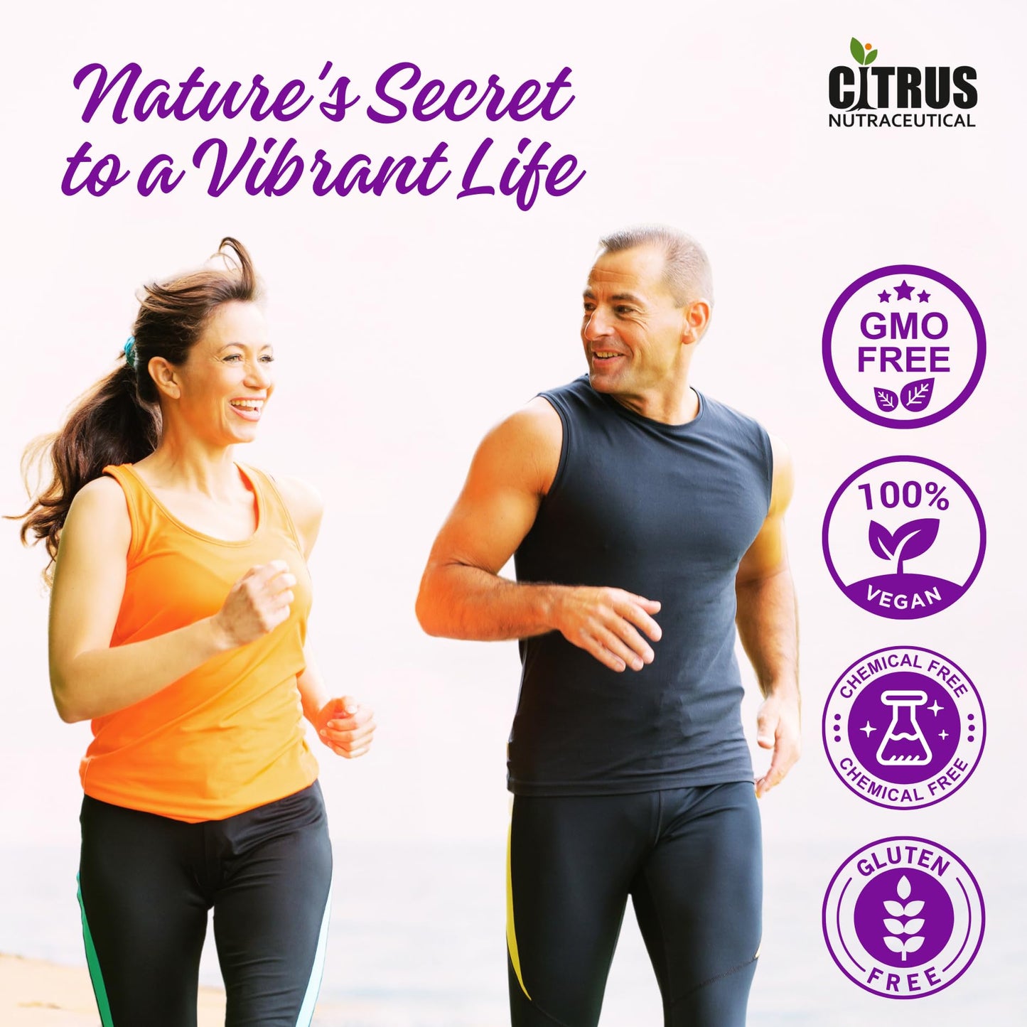 CITRUS NUTRACEUTICAL Resveratrol 500 mg Capsules | Powerful Antioxidant Support for Heart Health & Healthy Aging | Polyphenol Supplement (60 Veg Capsules)