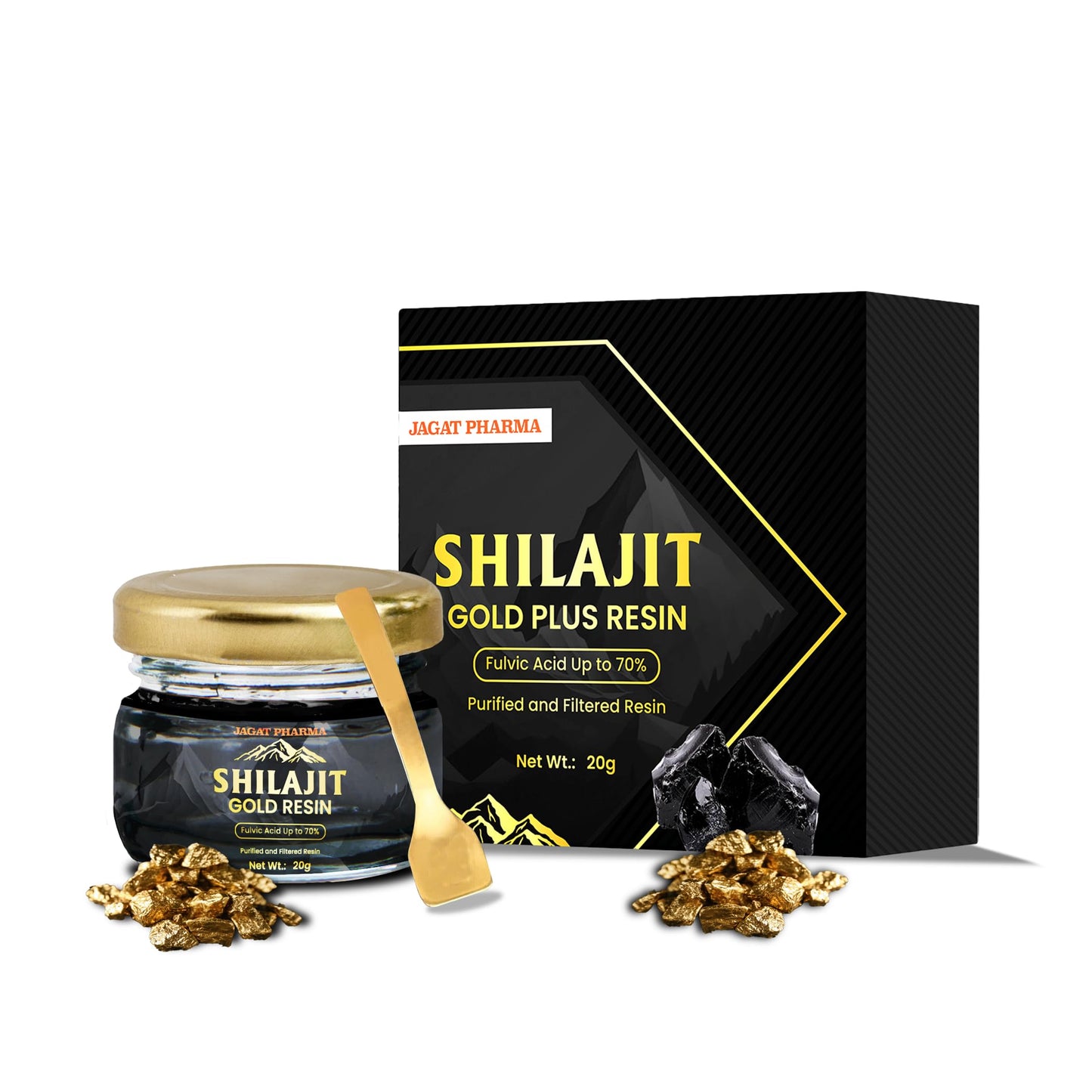 Jagat Pharma Himalayan Shilajit/Shilajeet Resin 20g- image 6