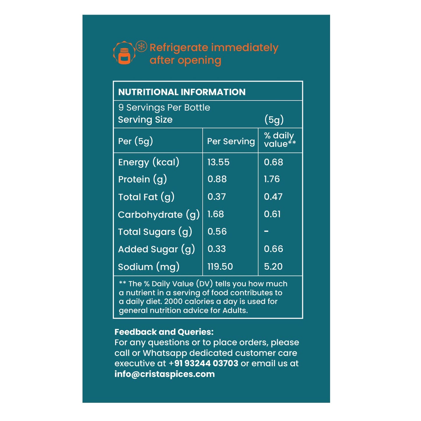 CRISTA 50 gms Grilled Vegetable Seasoning | BBQ Mixed Spices Blend | Multipurpose, Fresh & Flavourful | Zero added Colours, Fillers, Additives & Preservatives | Vegan