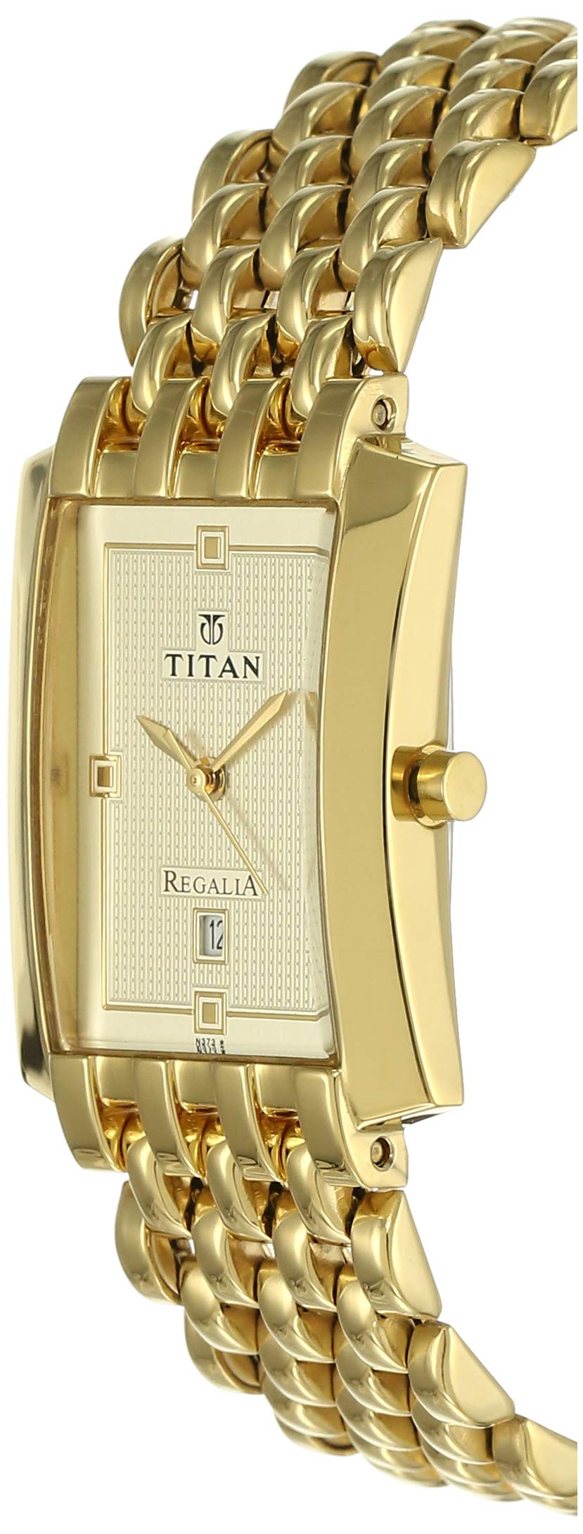 Titan Regalia Analog Gold Dial Men's Watch-NL1927YM05/NP1927YM05- image 7