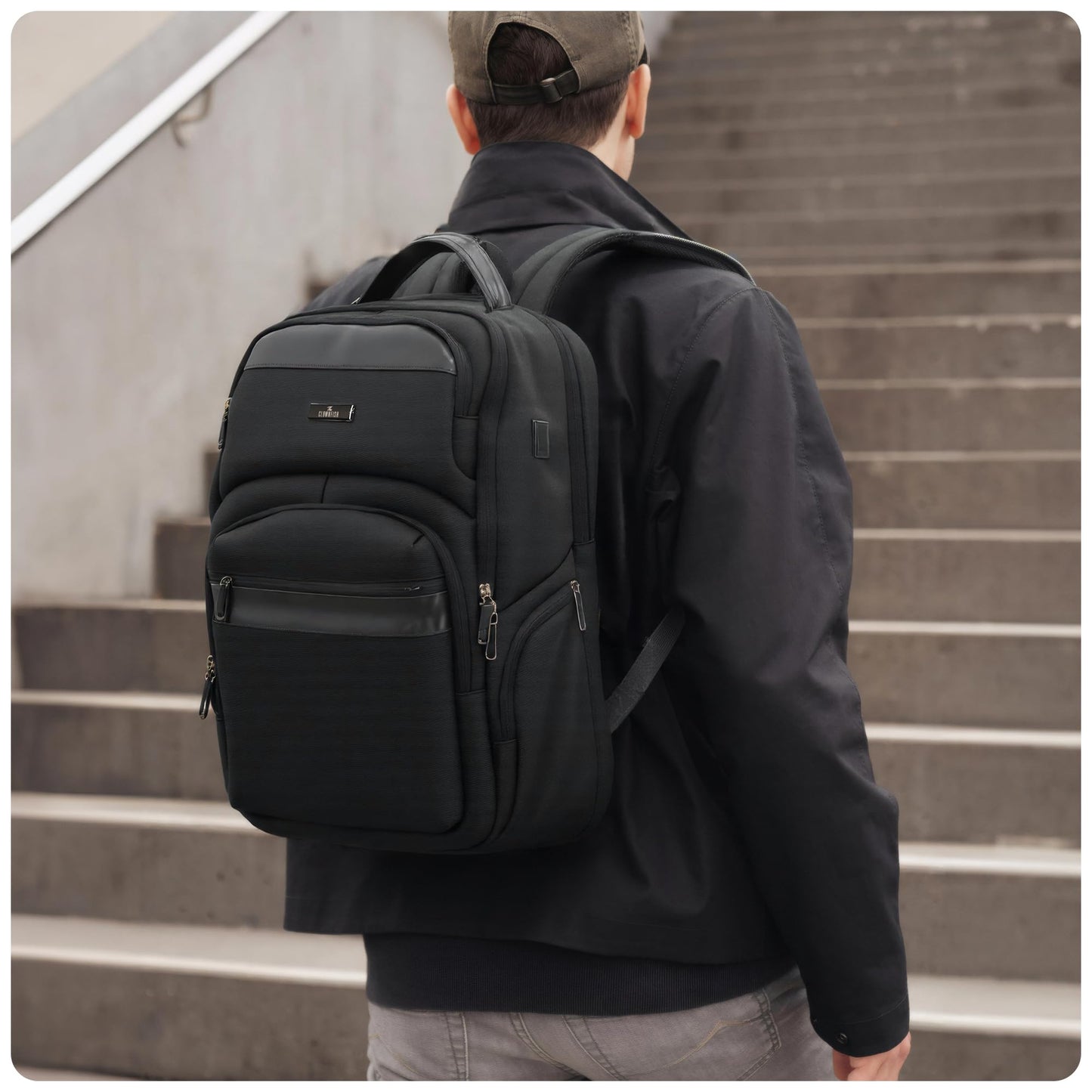 THE CLOWNFISH Haven Series Laptop Bag | Office travel with USB port & c- image 9