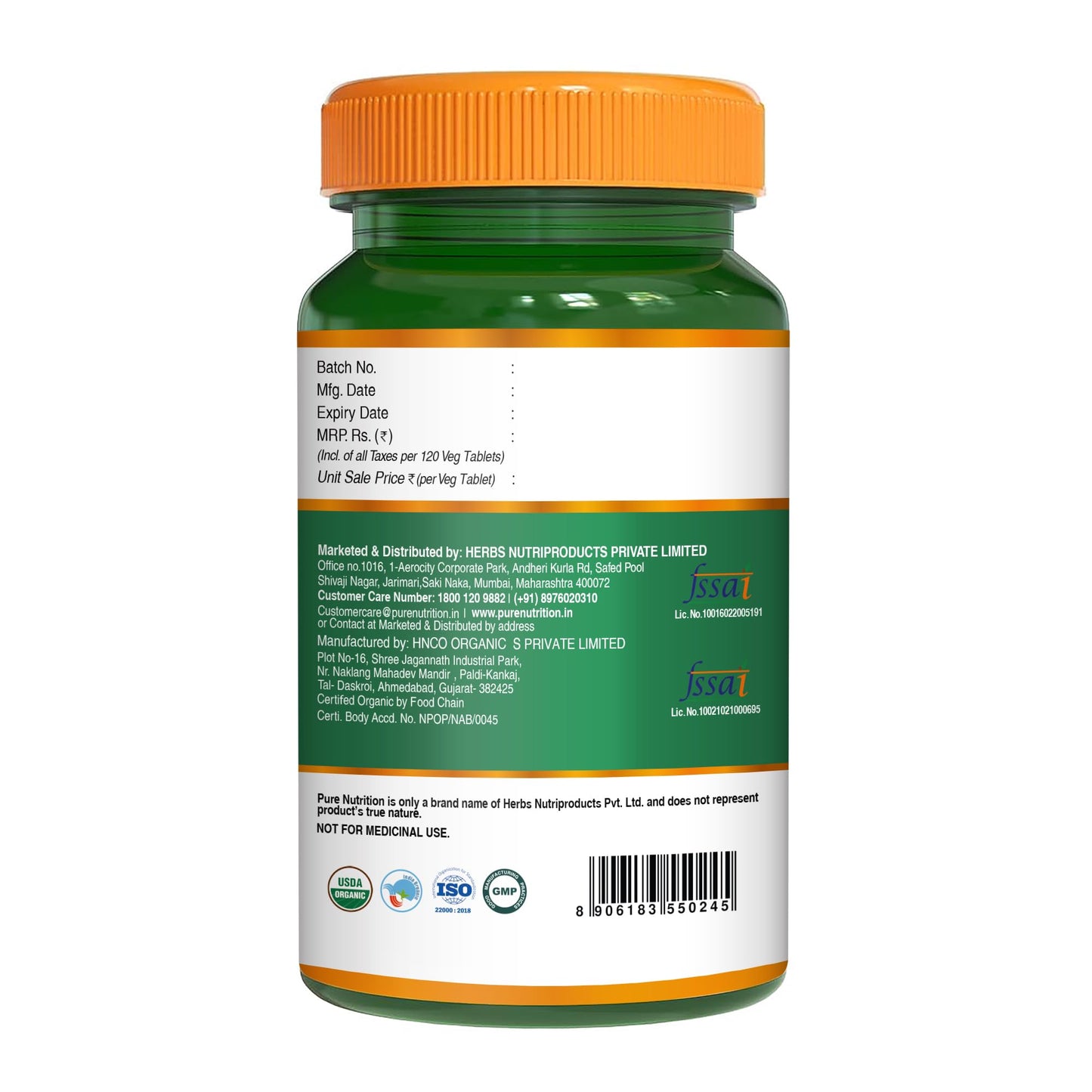 Pure Nutrition Organic Shatavari 120 Tablets | Ayurvedic Herbal Supplement for Women’s Hormone Balance & Wellness | Boosts Immunity, Supports Digestion & Overall Vitality