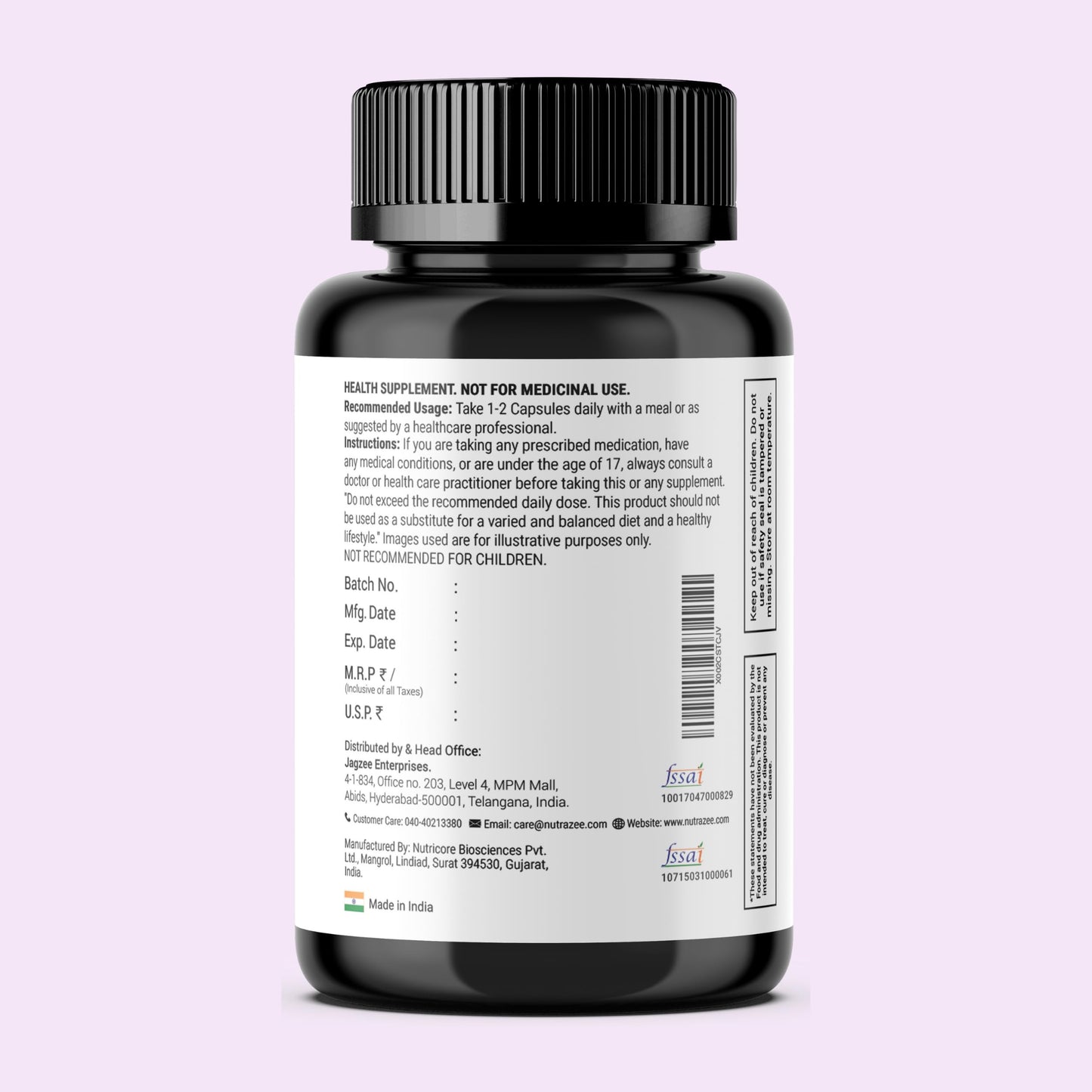 Nutrazee Magnesium Glycinate Supplement Chelated High Absorption for Muscle Recovery, Sleep & Nerve Health, for Men & Women, 90 Capsules