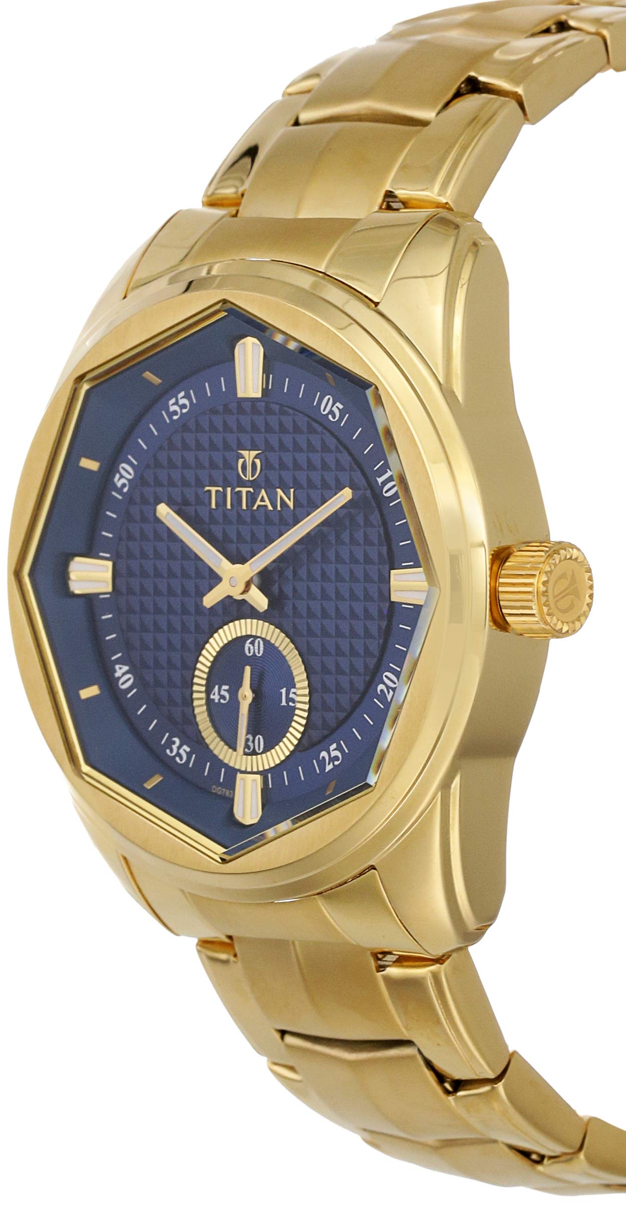 Titan Regalia Sovereign Analog Blue Dial Men's Watch-NL1749YM01/NP1749Y- image 5