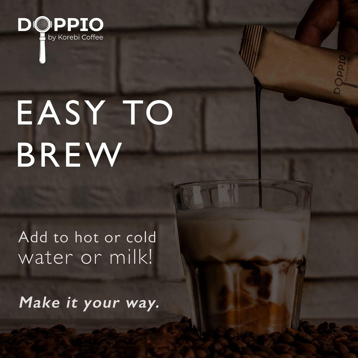 Korebi Coffee Doppio French Vanilla - Artisan Instant Liquid Coffee Concentrate | Premium 100% Arabica | Hot or Cold, With or Without Milk | 30 Ready-to-Use Instant Coffee Sachets (20 ML Each) | Smooth Vanilla Flavour | 6 Boxes (30 x 20 ML Sachets) (600 M