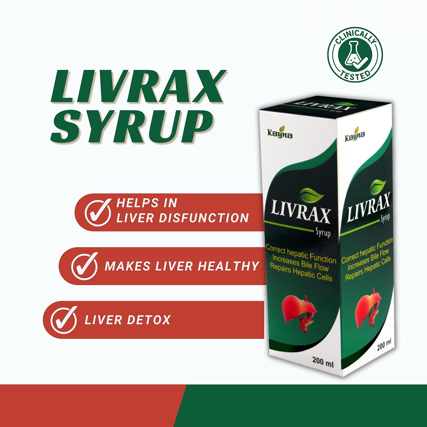 Natural Liver Support Supplement with Ayurvedic Herbs (Bhringraj, Punarnava, Kutki) - Promotes Detox & Healthy Digestion (Pack of 3)