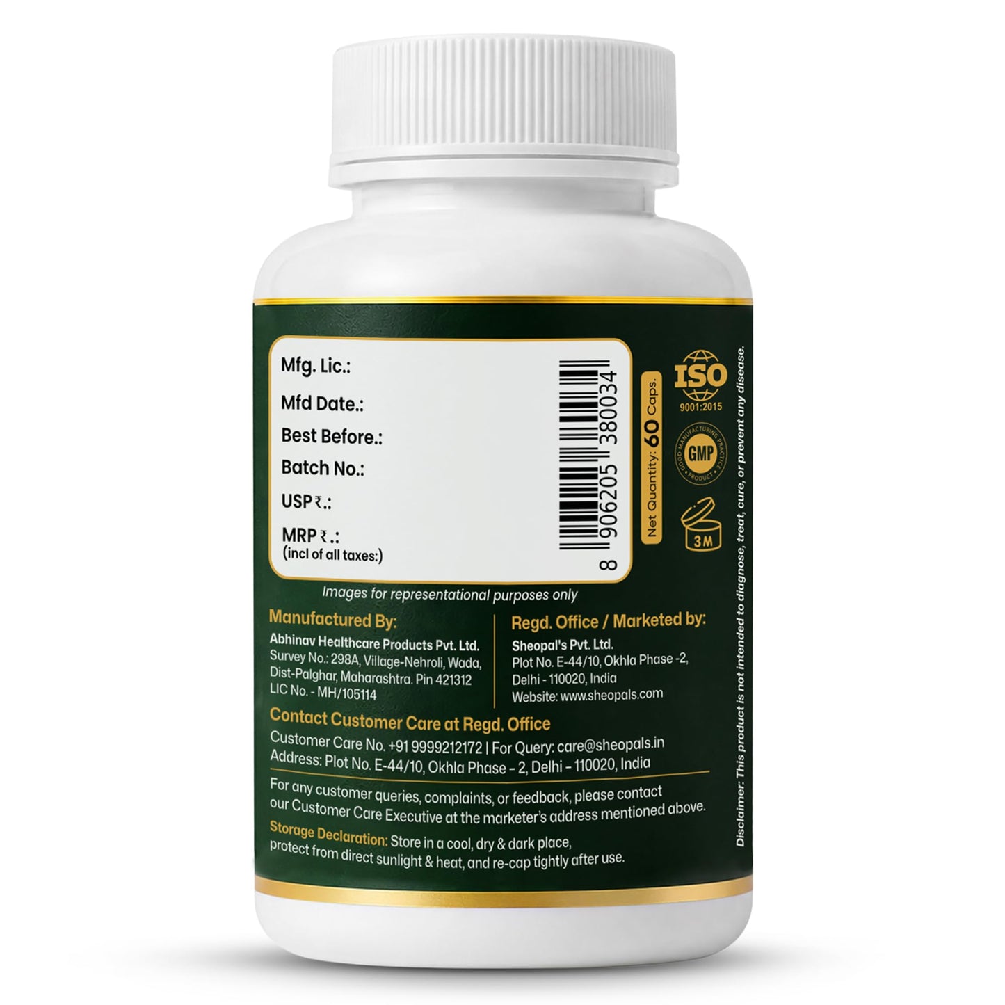 Sheopal's Urogen Kidney Stone Flush Capsules | Ayurvedic Proprietary Medicine | Pashanbhed, Gokshura, Punarnava, Varun, Shilajit | Urinary Comfort & Natural Renal Cleanse | 60 Caps