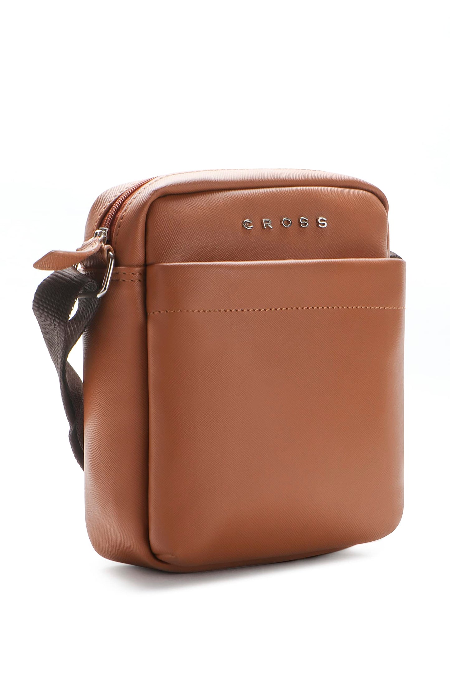Cross Unisex Sling Bag | Slim Cross Body Multipurpose Hand Bag | Sling Bag For Both Men & Women | Best for Office, Cash, Business Collection, Travelling - Tan