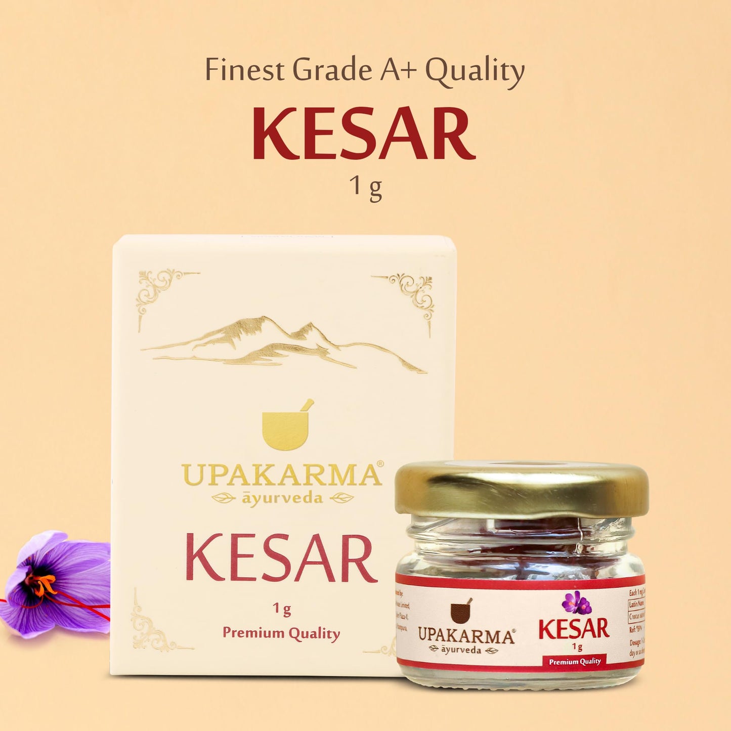 UPAKARMA Kashmiri Kesar Saffron Original 1gram - Premium A+++ Grade in- image 9
