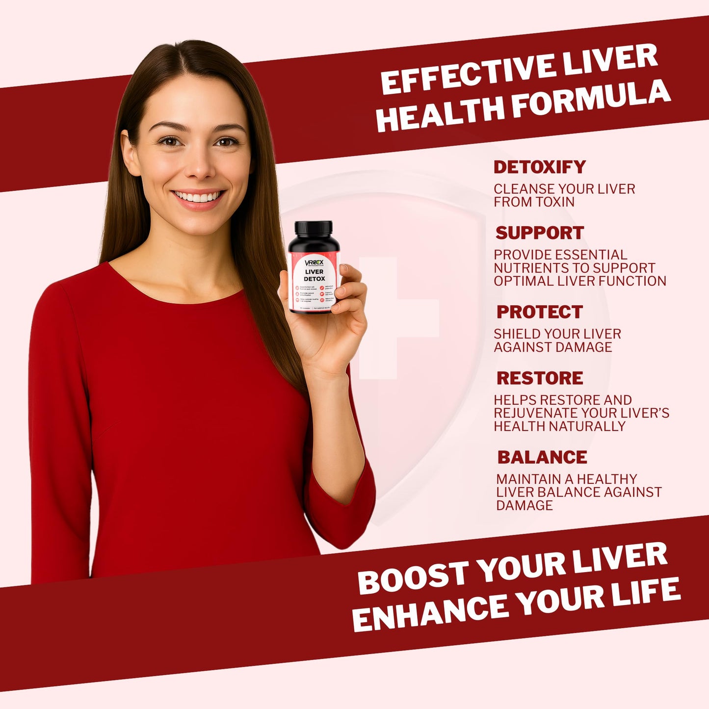 VREEX Liver detox contains Milk Thistle with Dandelion, Kutki, Bhumi Amla & L-Glutathione | Natural Liver Support & Detox Supplement | Herbal Antioxidant Support – 60 Capsules