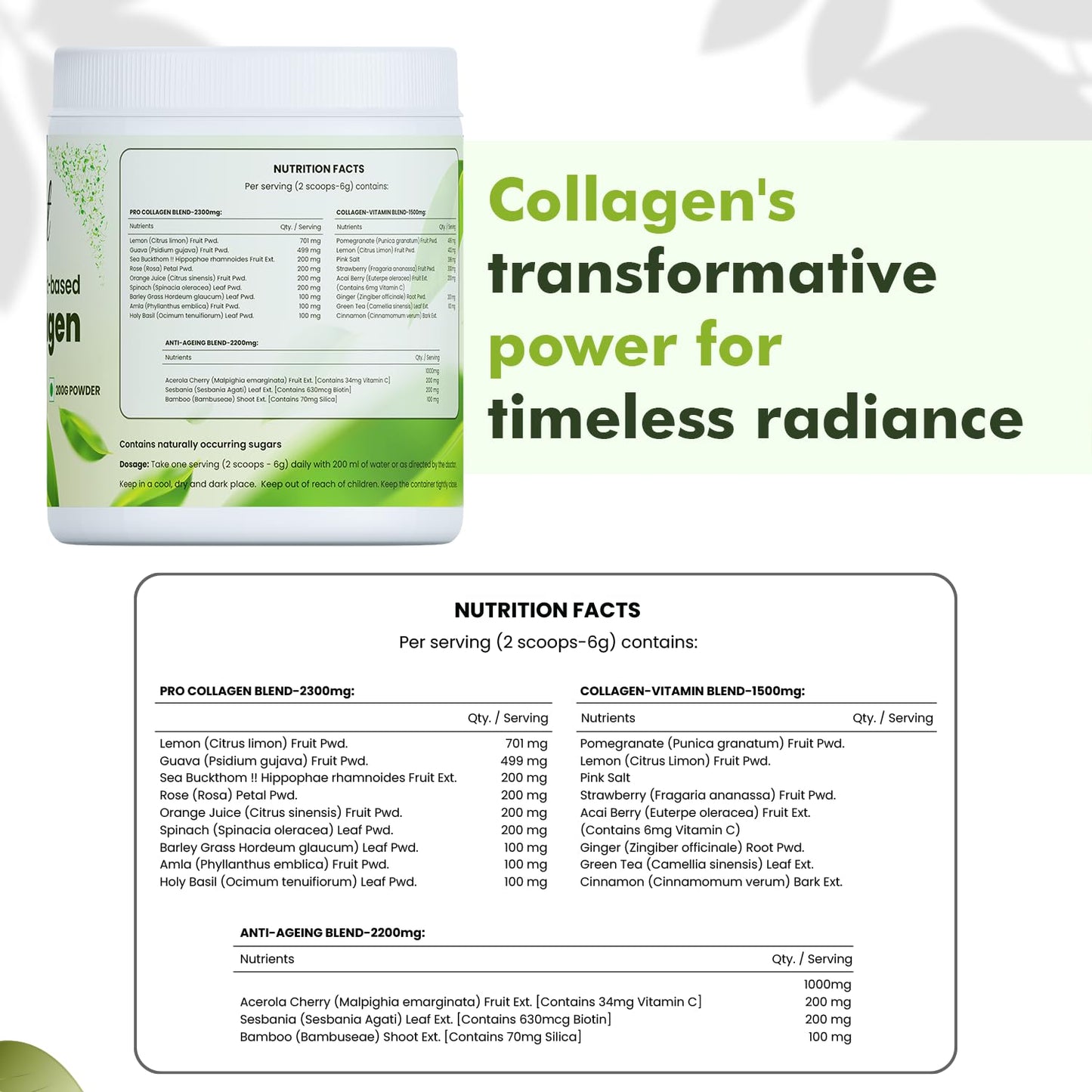 Sprowt Plant Based Collagen Builder 200GM for Youthful & Glowing Skin.- image 8