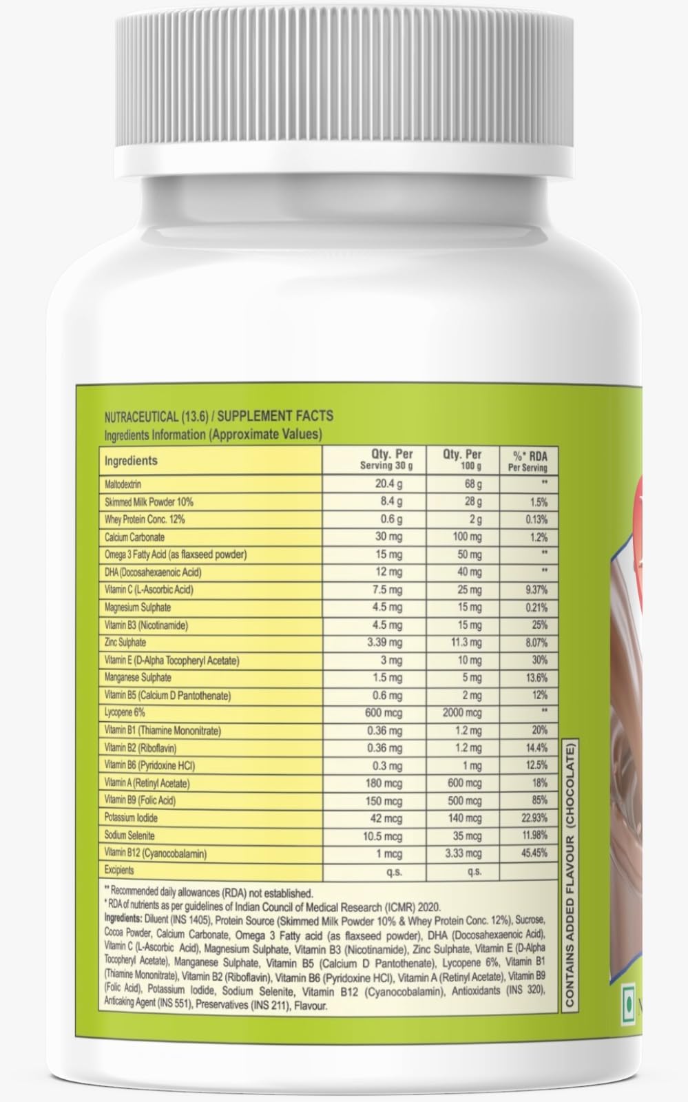 ENPRO Protein Powder | Chocolate Flavour | 200g | Fortified with DHA, Vitamins & Minerals | Supports Energy, Growth & Wellness | Nutritious Daily Drink for All Ages