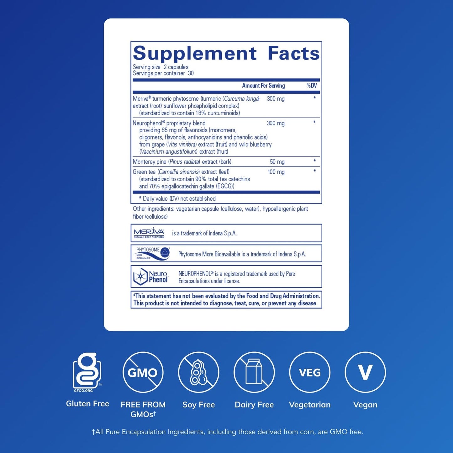 Pure Encapsulations - CurcumaSorb Mind - Hypoallergenic Blend with Curcumin and Polyphenols to Promote Mood, Memory and Mental Sharpness* - 60 Capsules