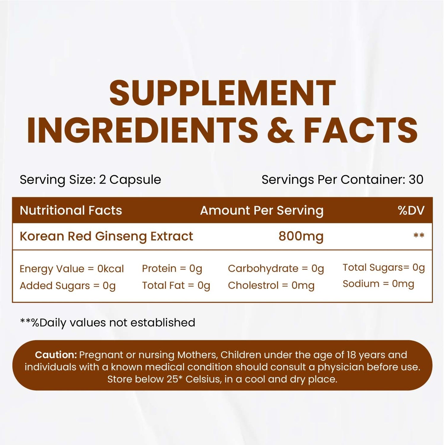 Vlado's Himalayan Organics Korean Red Panax Ginseng Capsules - 800 MG I- image 9