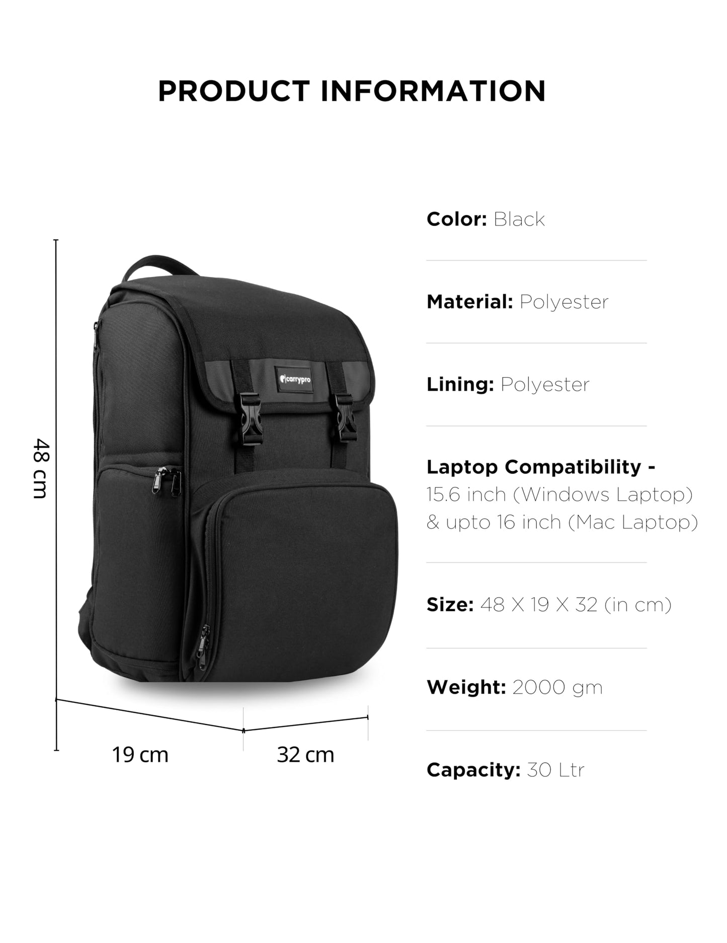 Camera Travel Backpack PANGO v2.0 (30L) with Detachable Camera Cube and- image 7