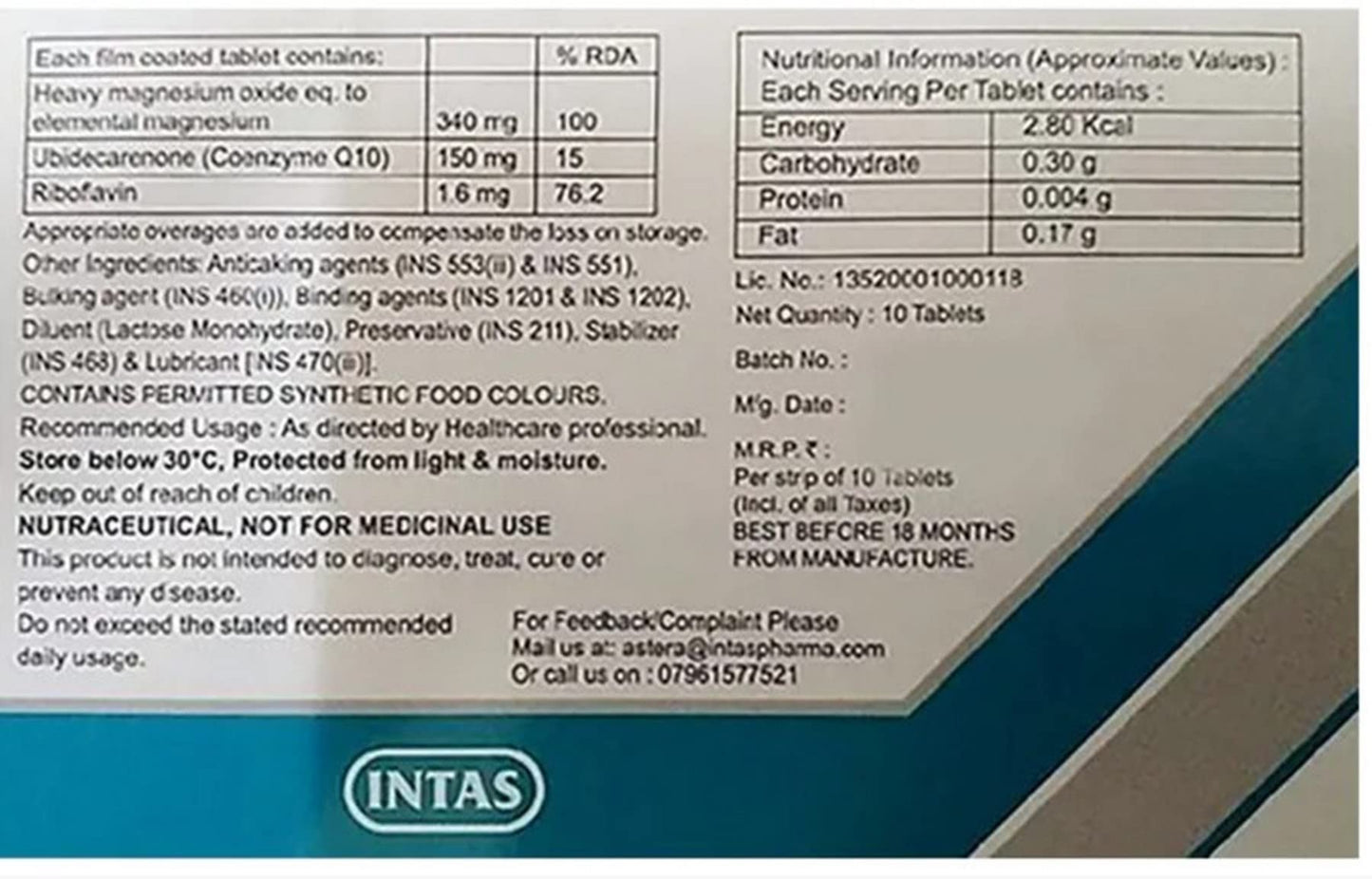 MAGRIUM - Strip of 10 Tablets