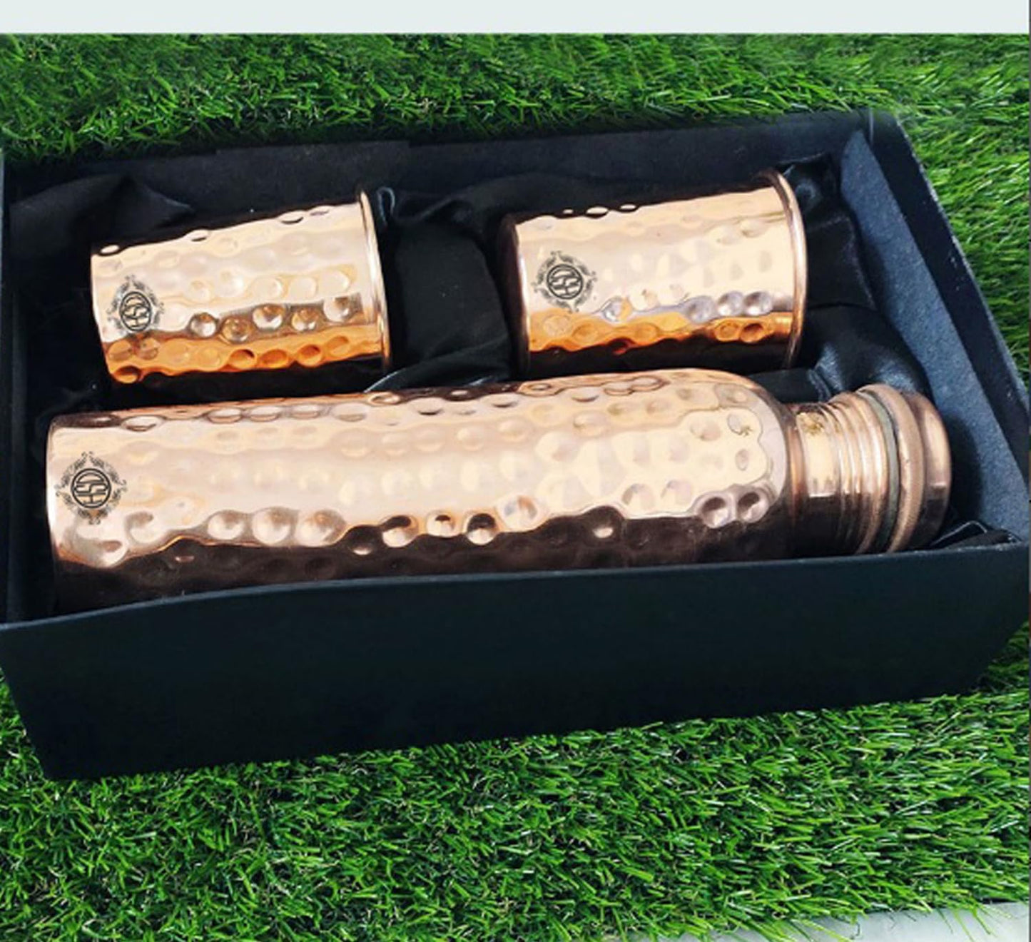 DSH Pure Copper Bottle for Water 1 Liter | Dirt Proof Leak Proof and Jo- image 9