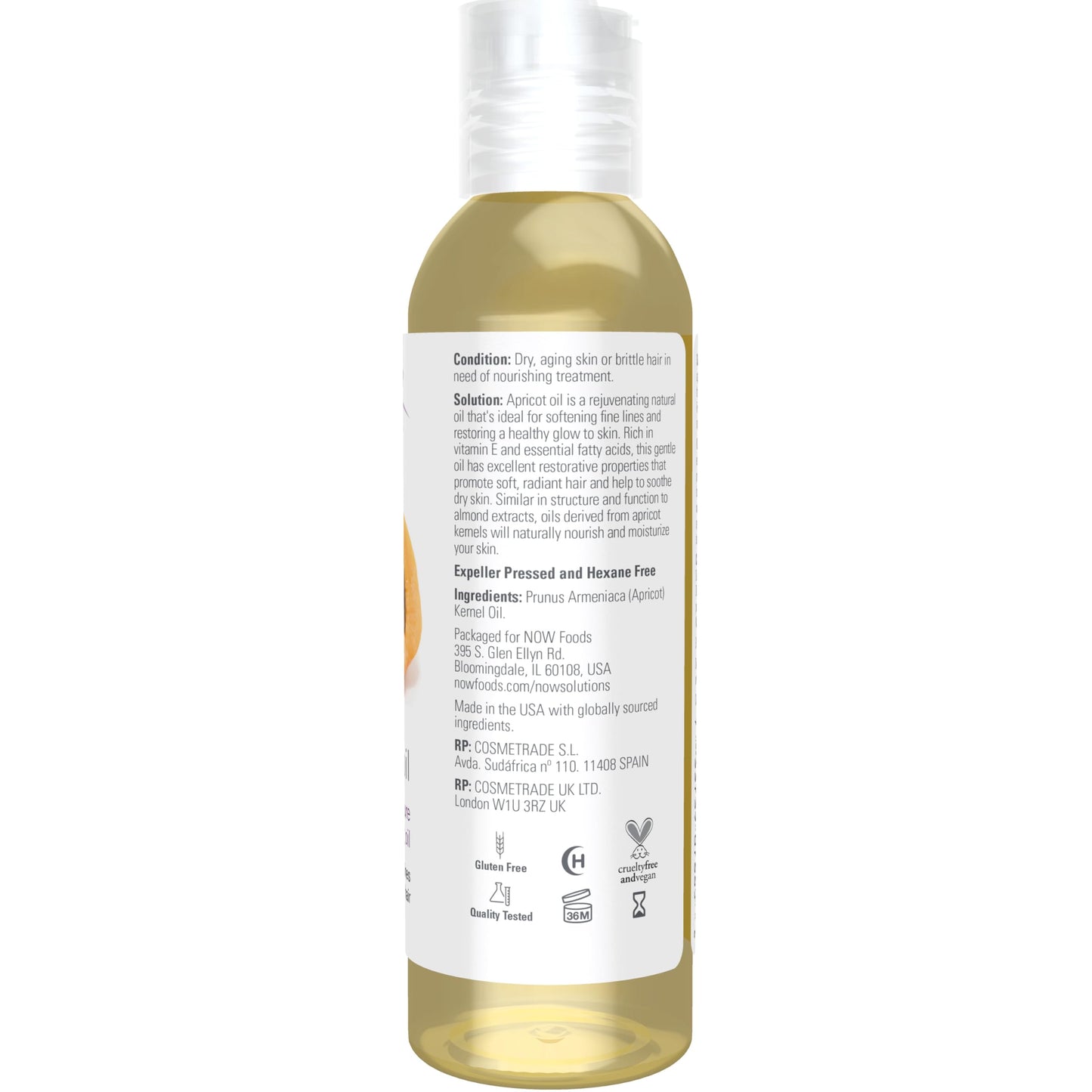 Now Apricot Kernel Oil, 4-Ounce- image 6