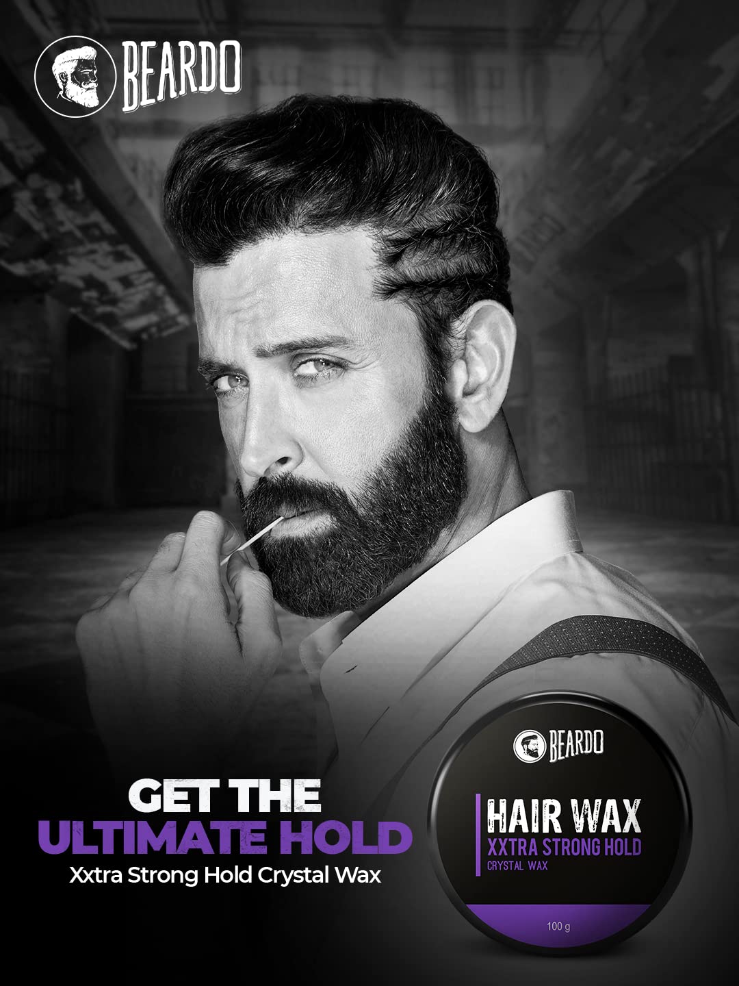 Beardo Xxtra Stronghold Hair Wax, 100 gm | Crystal Hair Wax for Men | H- image 9