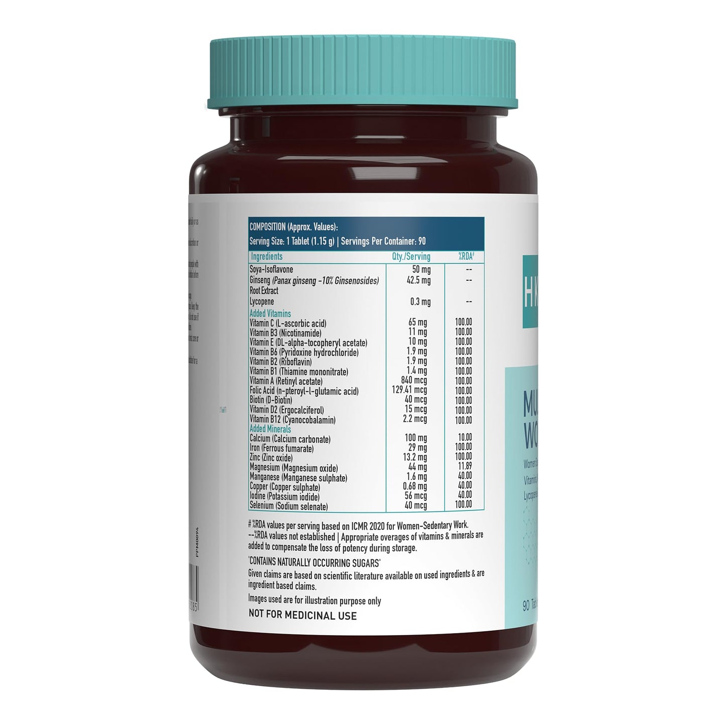 HealthKart hk vitals Multivitamin For Women (90 Tablets) | Zinc, Vitami- image 6