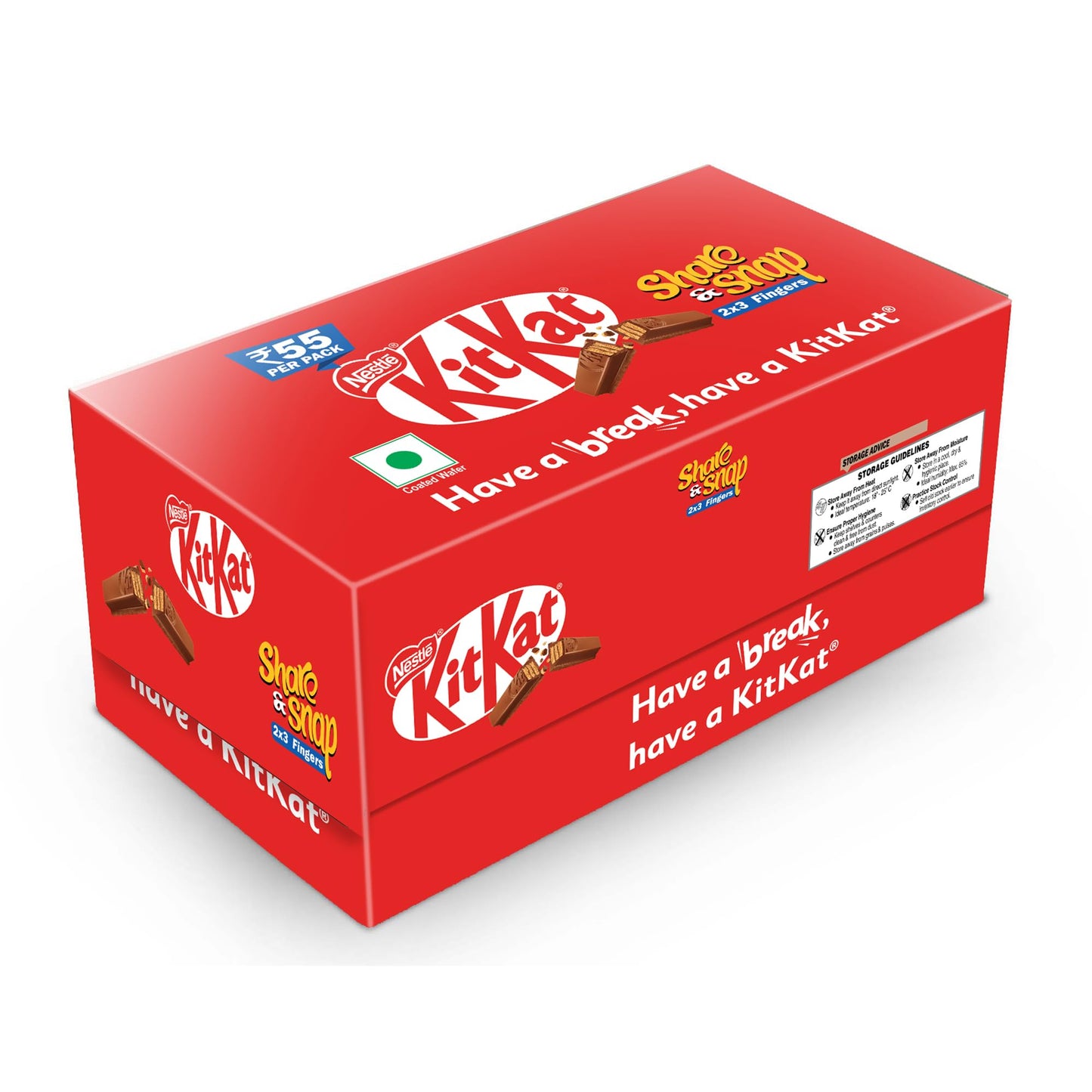 NESTLe KITKAT Share & Snap, 2x3 Fingers Wafer Bar –57g, Pack of 14 Unit- image 9