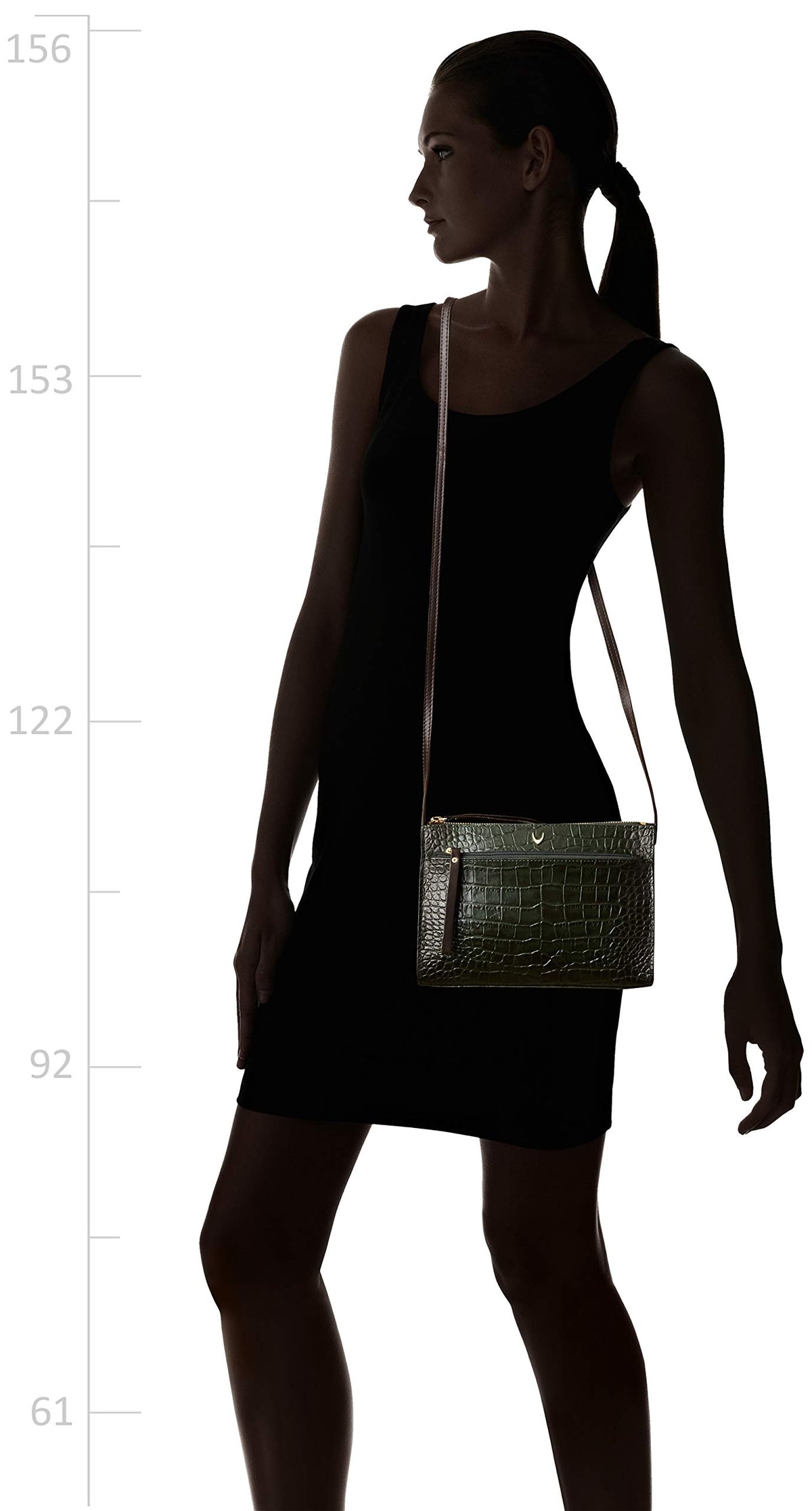 Hidesign Leather Sling Bag- Emerald Brown