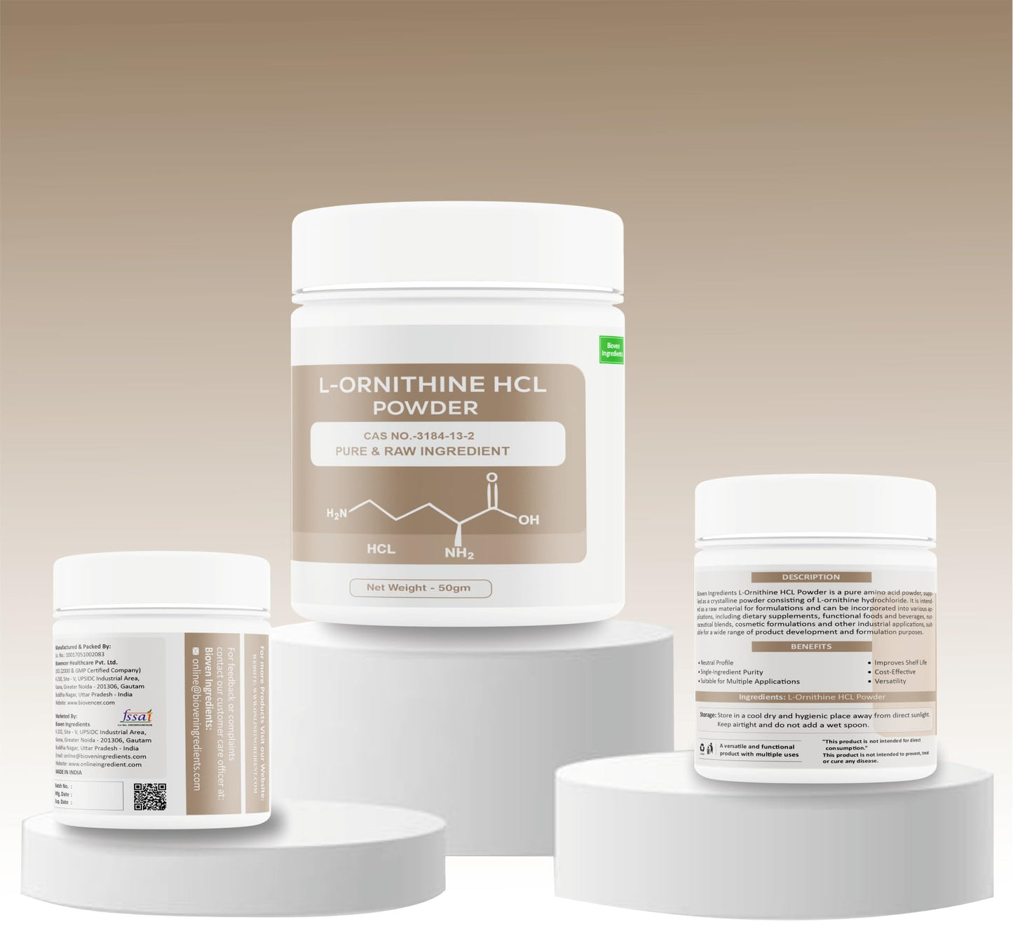 L-Ornithine HCL Powder (Gram, 50)