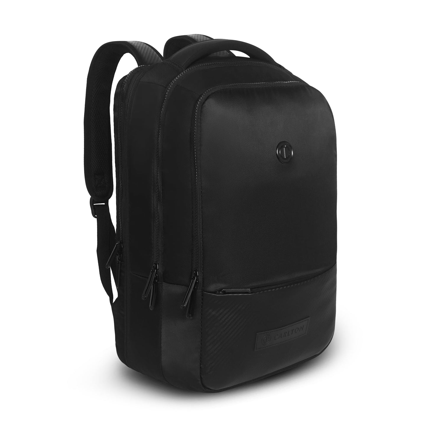 CARLTON Laptop Backpack 22L With Ergonomic Back Panel and Grab Handle, Concealed Back Pocket, Gadget Compartment & Expander | Black | Berkeley