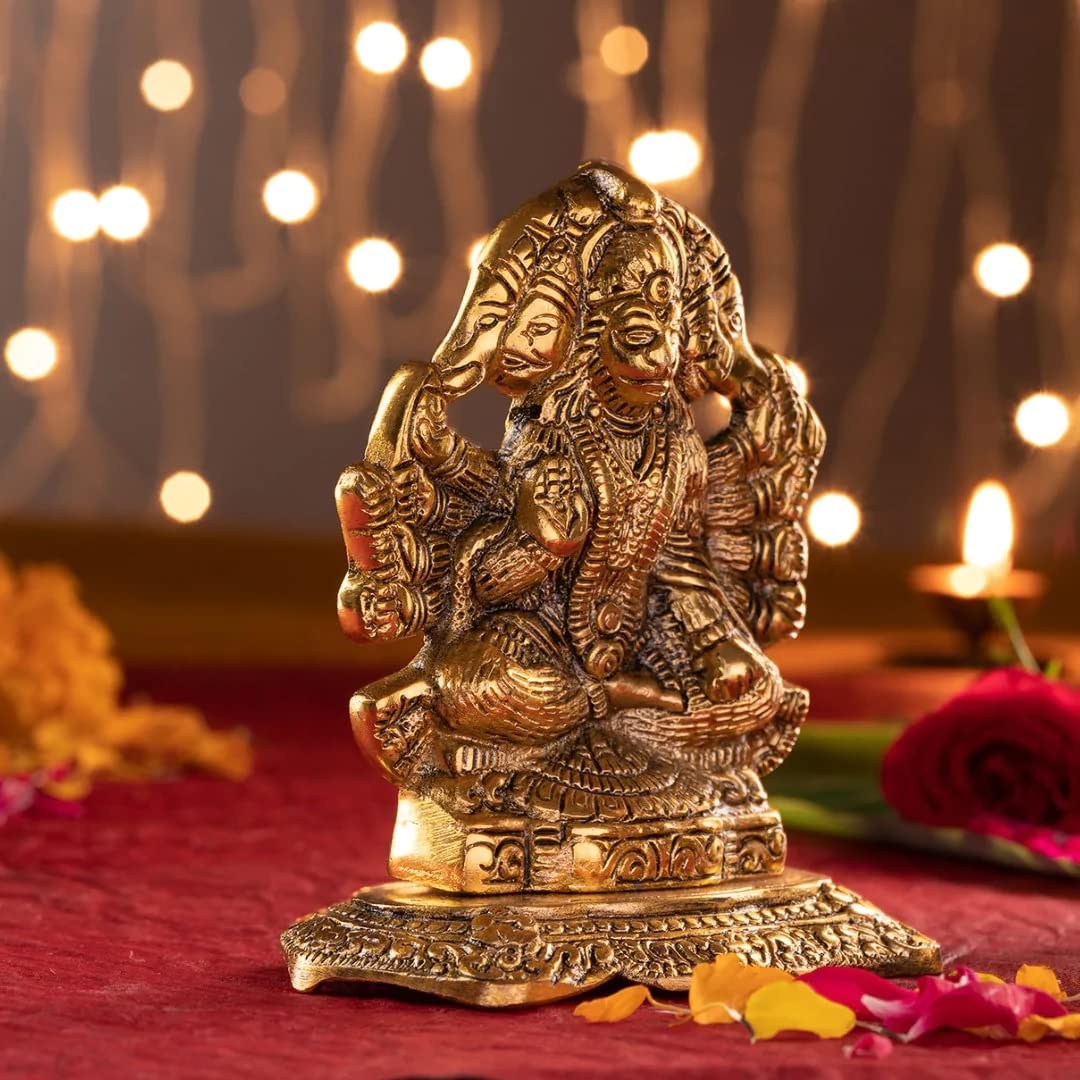 Servdharm Panchmukhi Hanuman Murti | Statue for Home Decor, Gifting, Pr- image 7