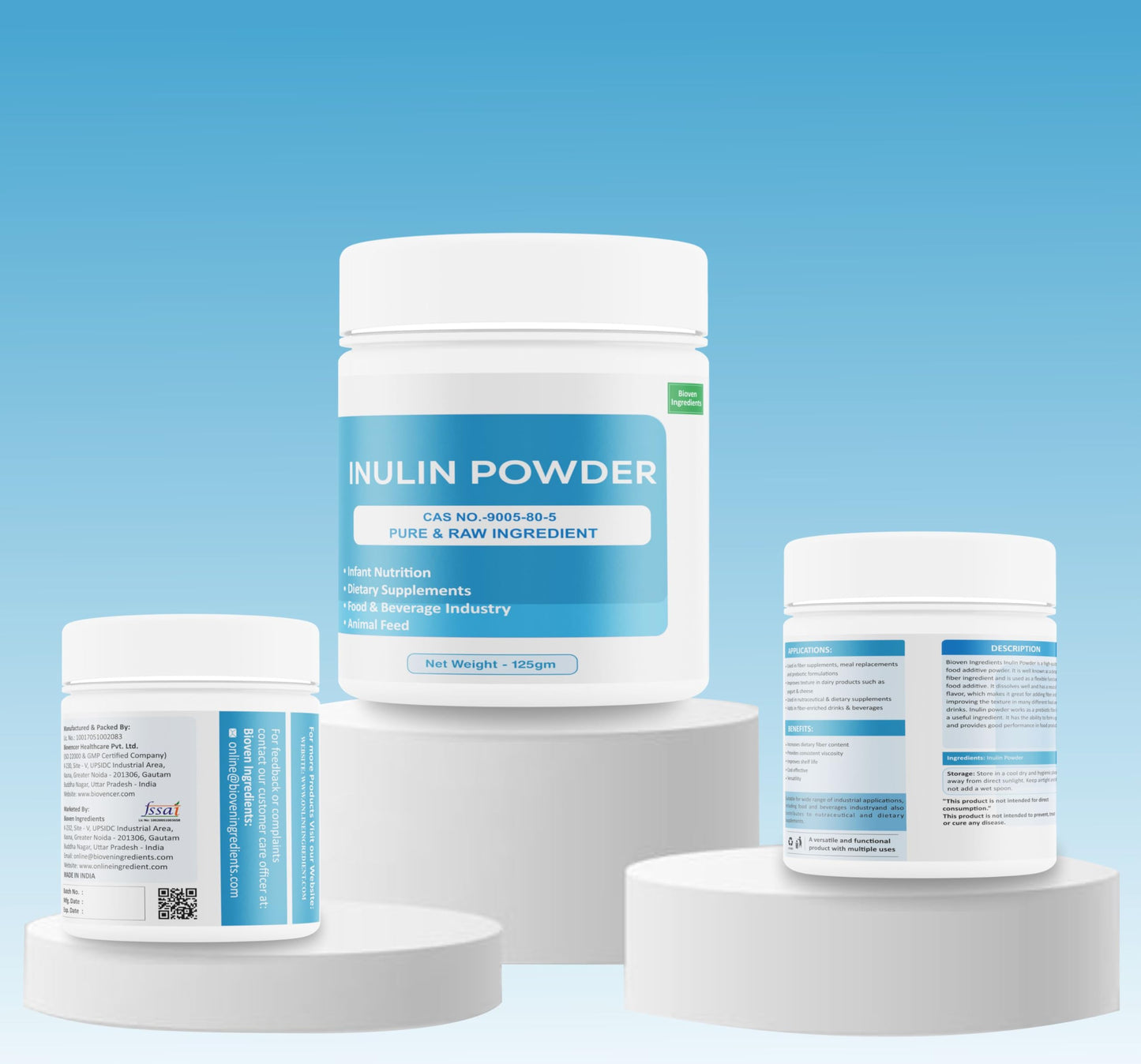 Bioven Ingredients Inulin Powder (Gram, 125)