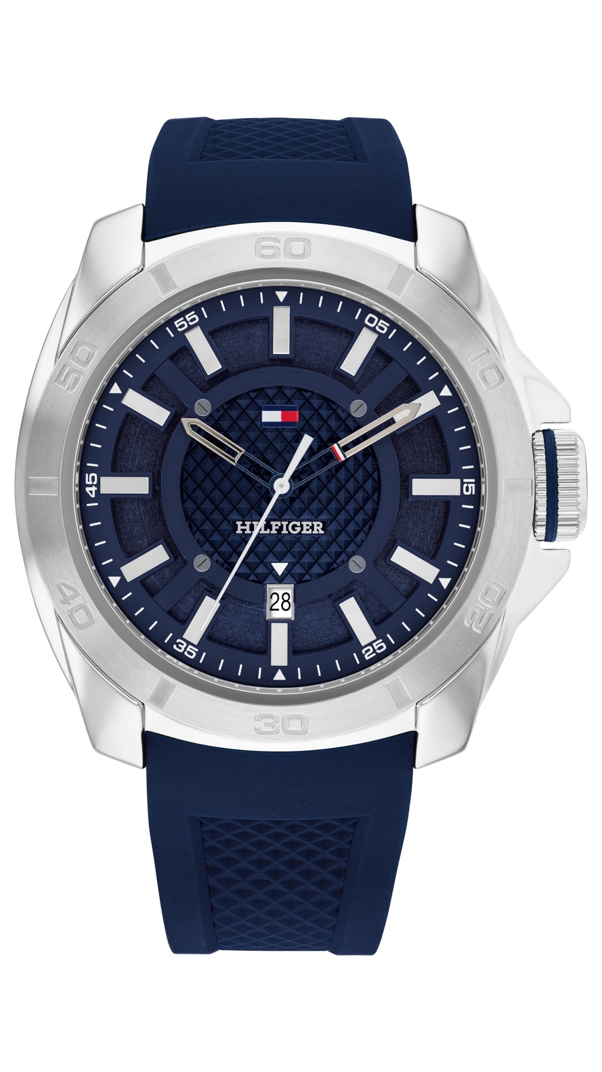 Tommy Hilfiger Men's Blue Stainless Steel & Silicone Strap Analog Watch