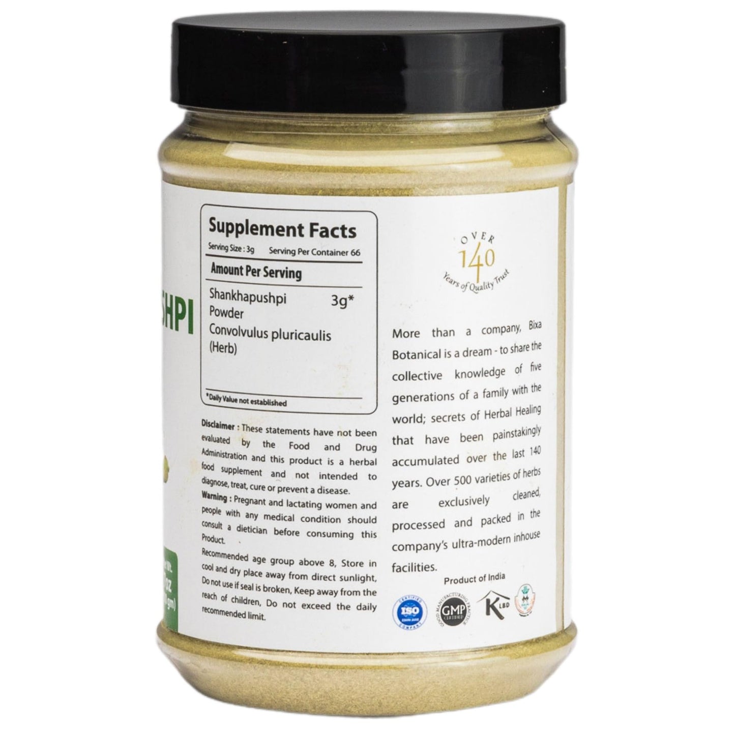 Bixa Botanical Shankhpushpi Powder - 200 Gm (Convolvulus Pluricaulis) -- image 5