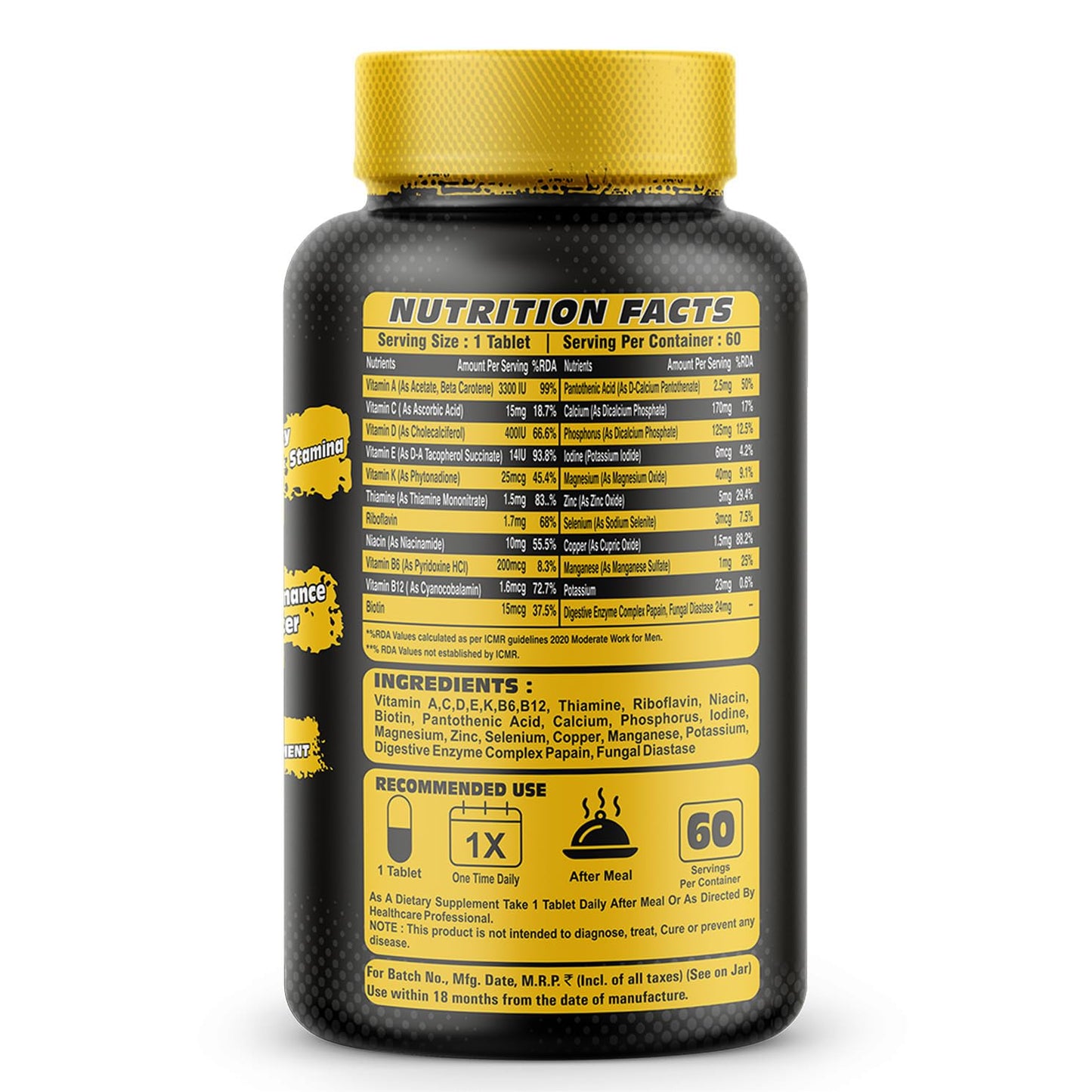 WILD BUCK Multi Sports Multivitamin X4 with Vitamins, Minerals, Antioxi- image 6