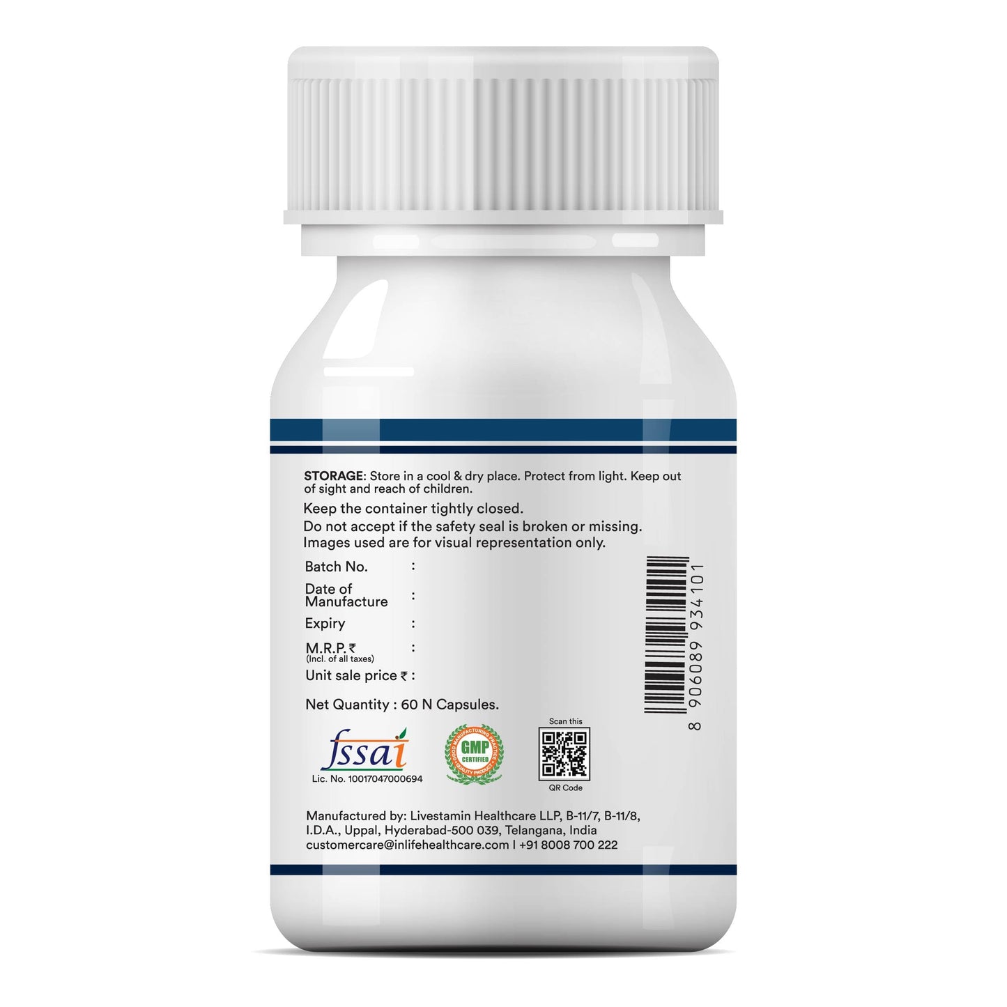 INLIFE B Complex Supplements B1, B2, B3, B5, B6, Biotin, with Vitamin B12, Folic Acid, Alpha Lipoic Acid, Inositol & Choline | | For Men Women - 60 Vegetarian Capsules