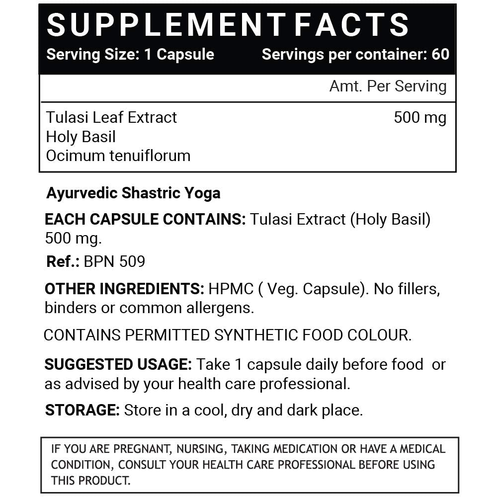 INLIFE Tulsi (Tulasi) Extract Holy Basil Supplement, 500mg – 60 Veg Cap- image 5