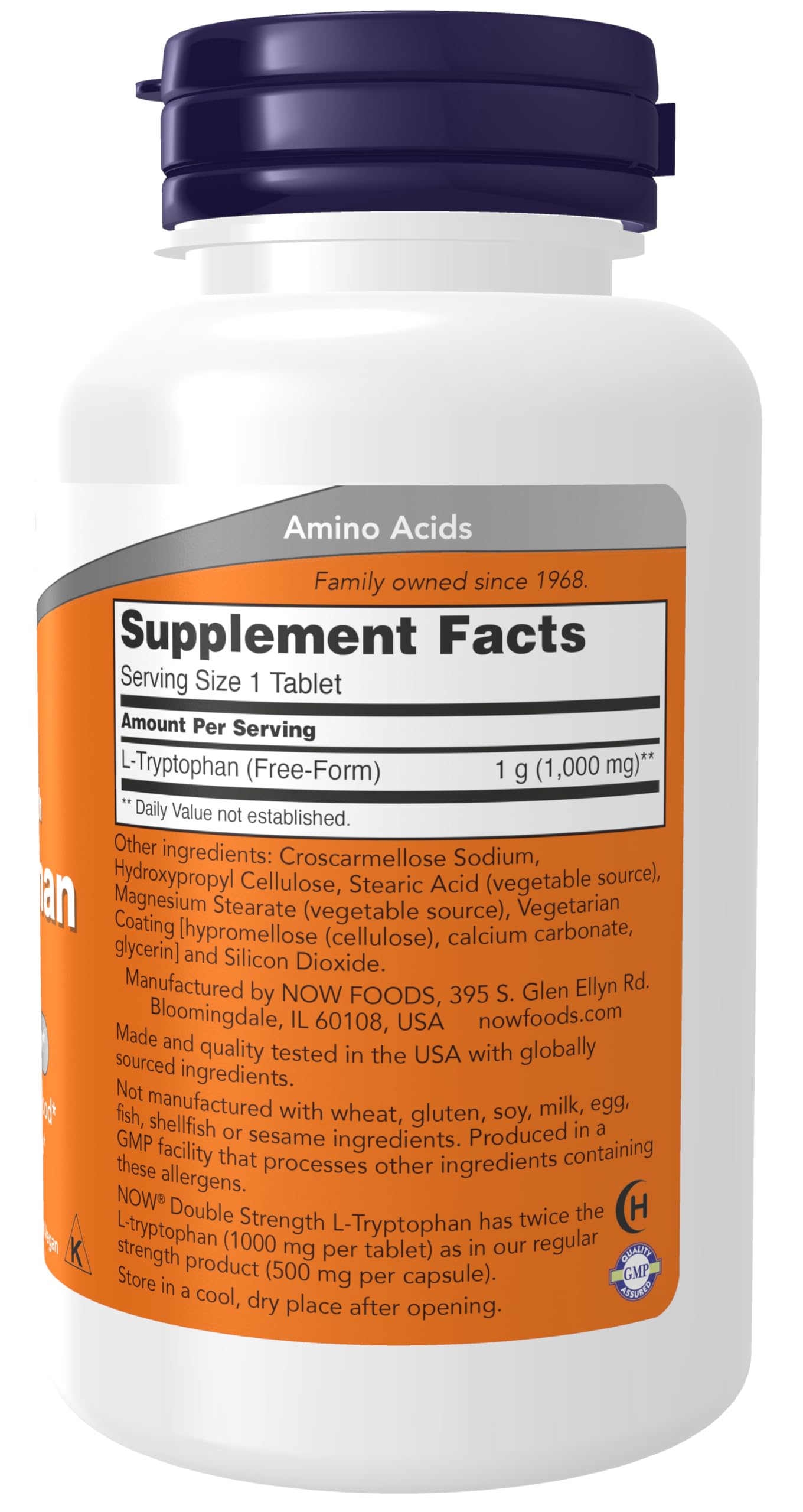 Now Foods L-tryptophan 1000mg, Tablets, 60-Count- image 7