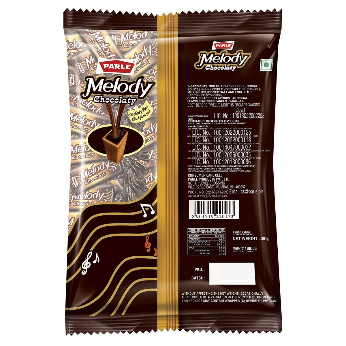 Parle Melody Chocolate, 391g- image 5