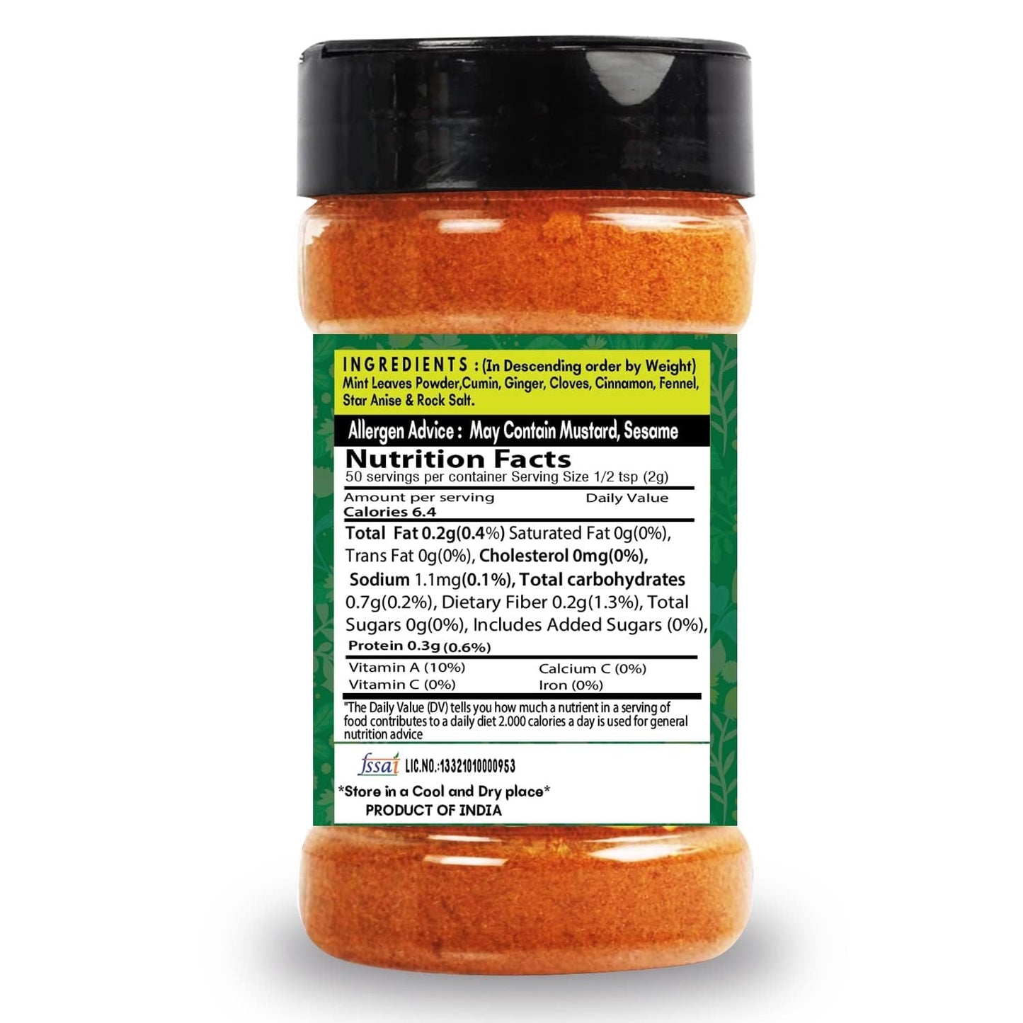 SARANZ Sev Ussal Masala Perfect for Cooking, Ready to Use, No added colours, Spice Powders and Masalas, Premium Artisanal Spices with Rich & Strong Flavour-100 Grams Bottle